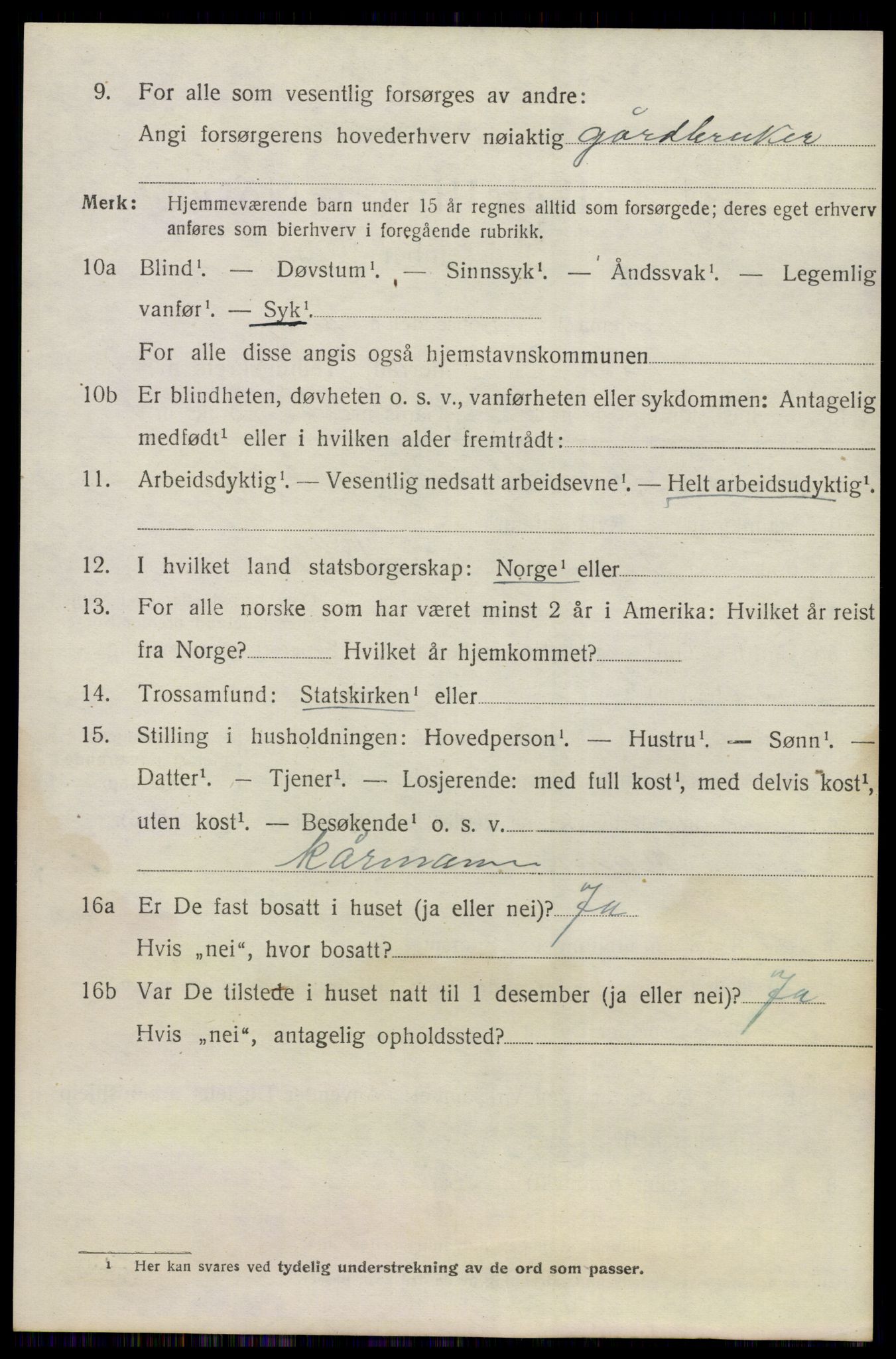 SAKO, 1920 census for Nes (Buskerud), 1920, p. 1891