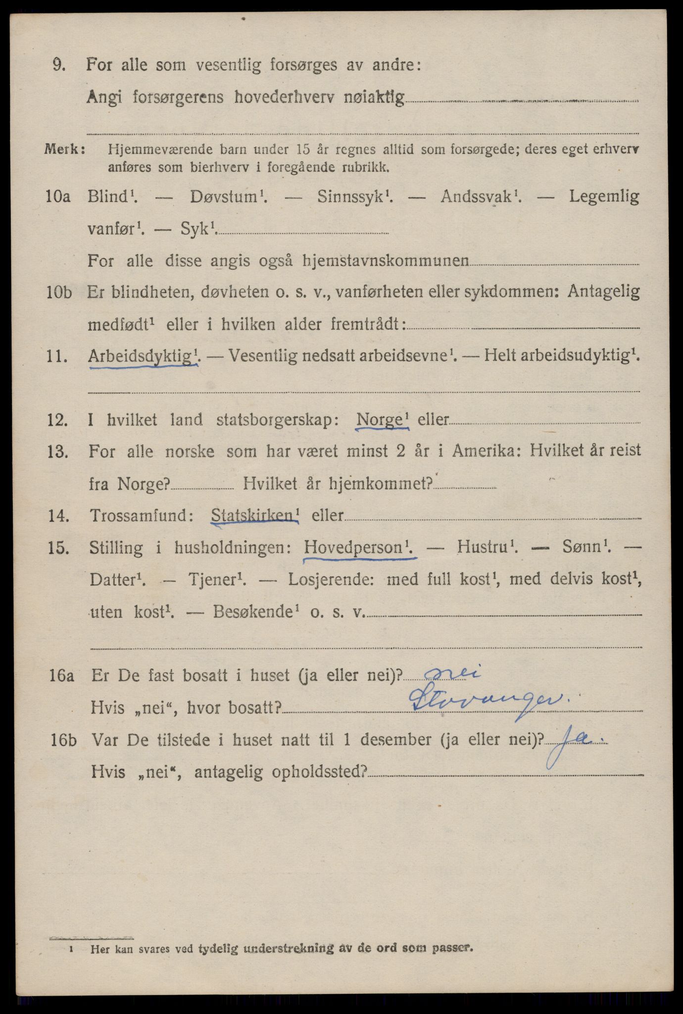 SAST, 1920 census for Heskestad, 1920, p. 2002