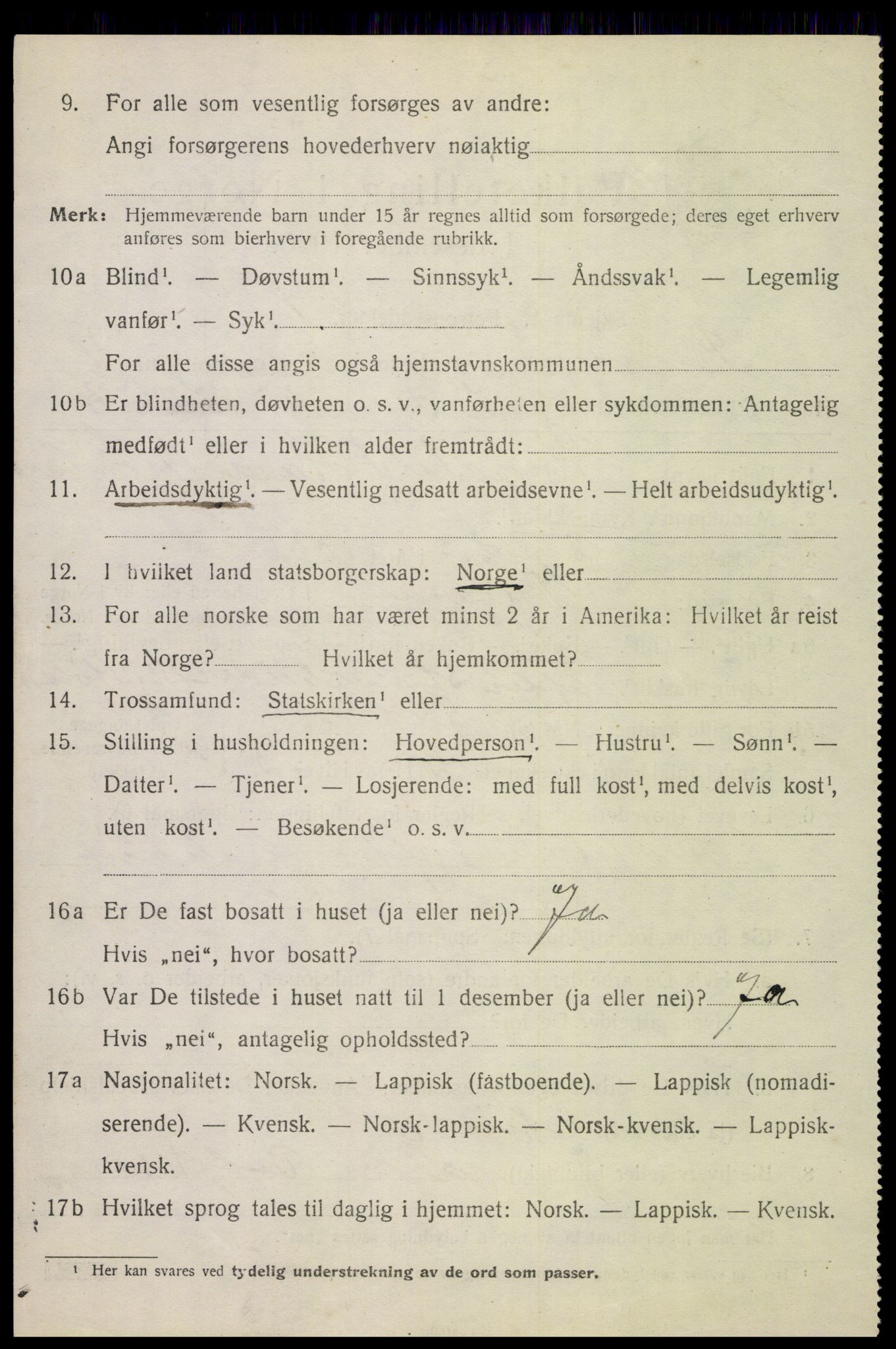 SAT, 1920 census for Beiarn, 1920, p. 1749