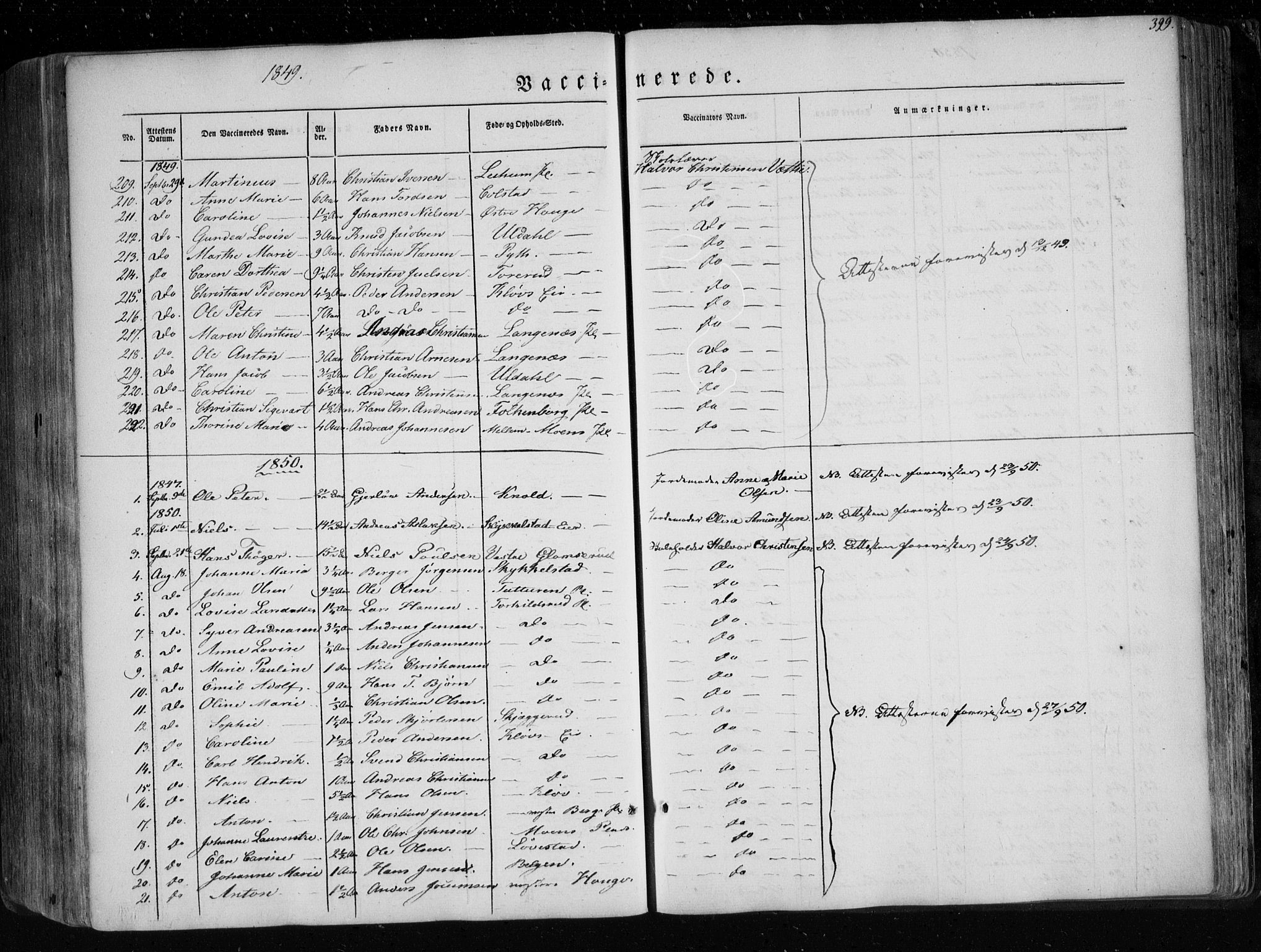Eidsberg prestekontor Kirkebøker, SAO/A-10905/F/Fa/L0009: Parish register (official) no. I 9, 1849-1856, p. 399