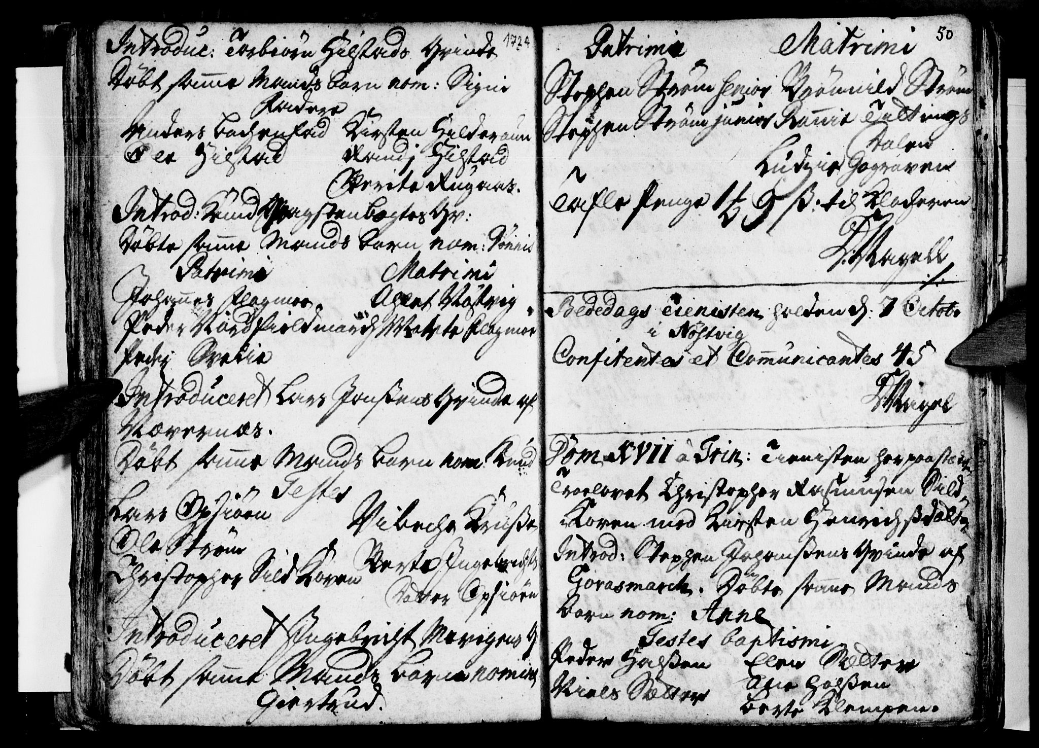 Ministerialprotokoller, klokkerbøker og fødselsregistre - Nordland, AV/SAT-A-1459/814/L0221: Parish register (official) no. 814A02, 1718-1762, p. 50