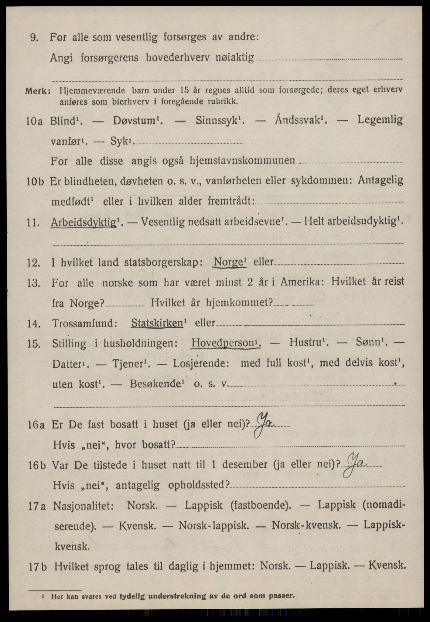 SAT, 1920 census for Å, 1920, p. 1413