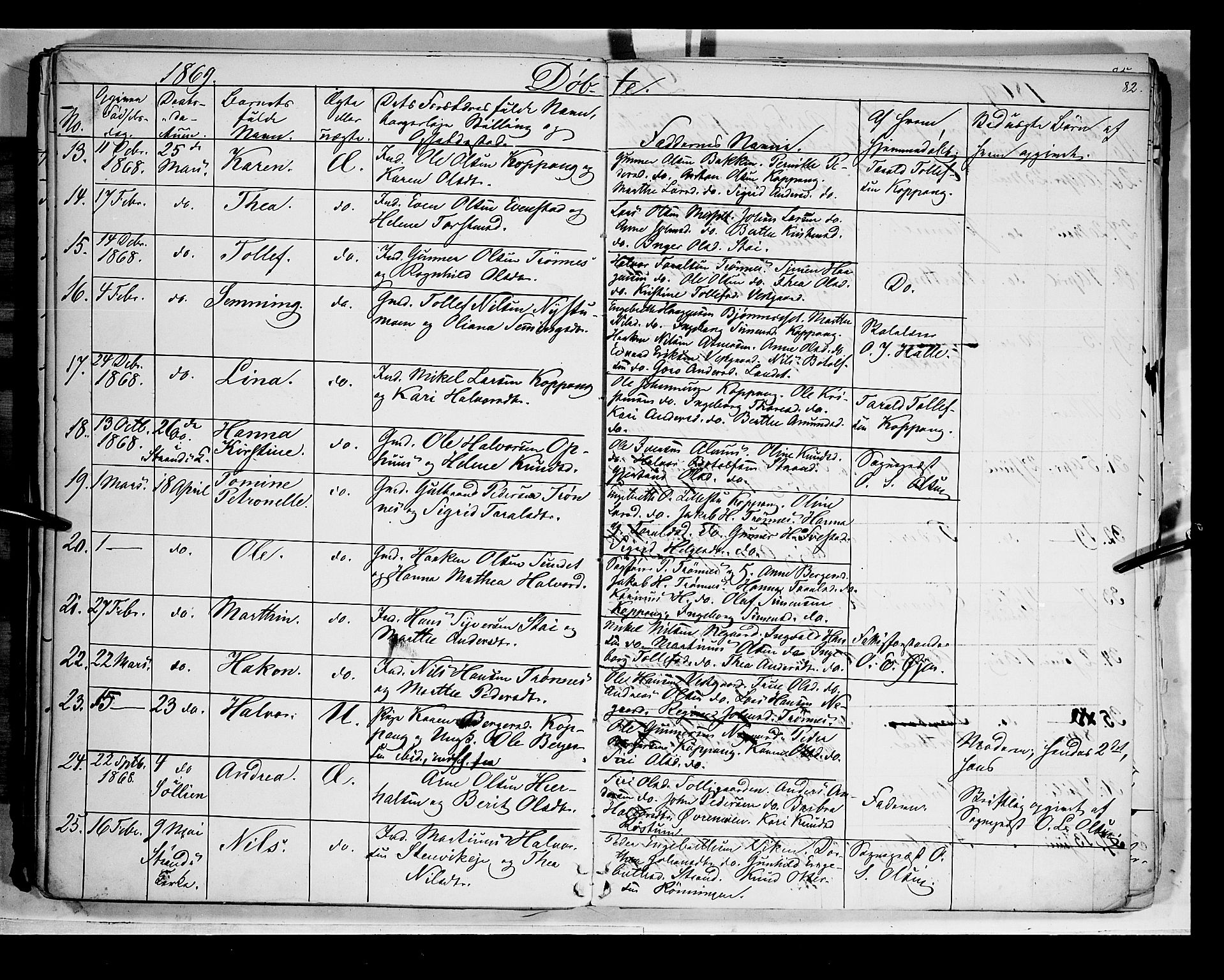 Åmot prestekontor, Hedmark, SAH/PREST-056/H/Ha/Haa/L0007: Parish register (official) no. 7, 1860-1870, p. 82