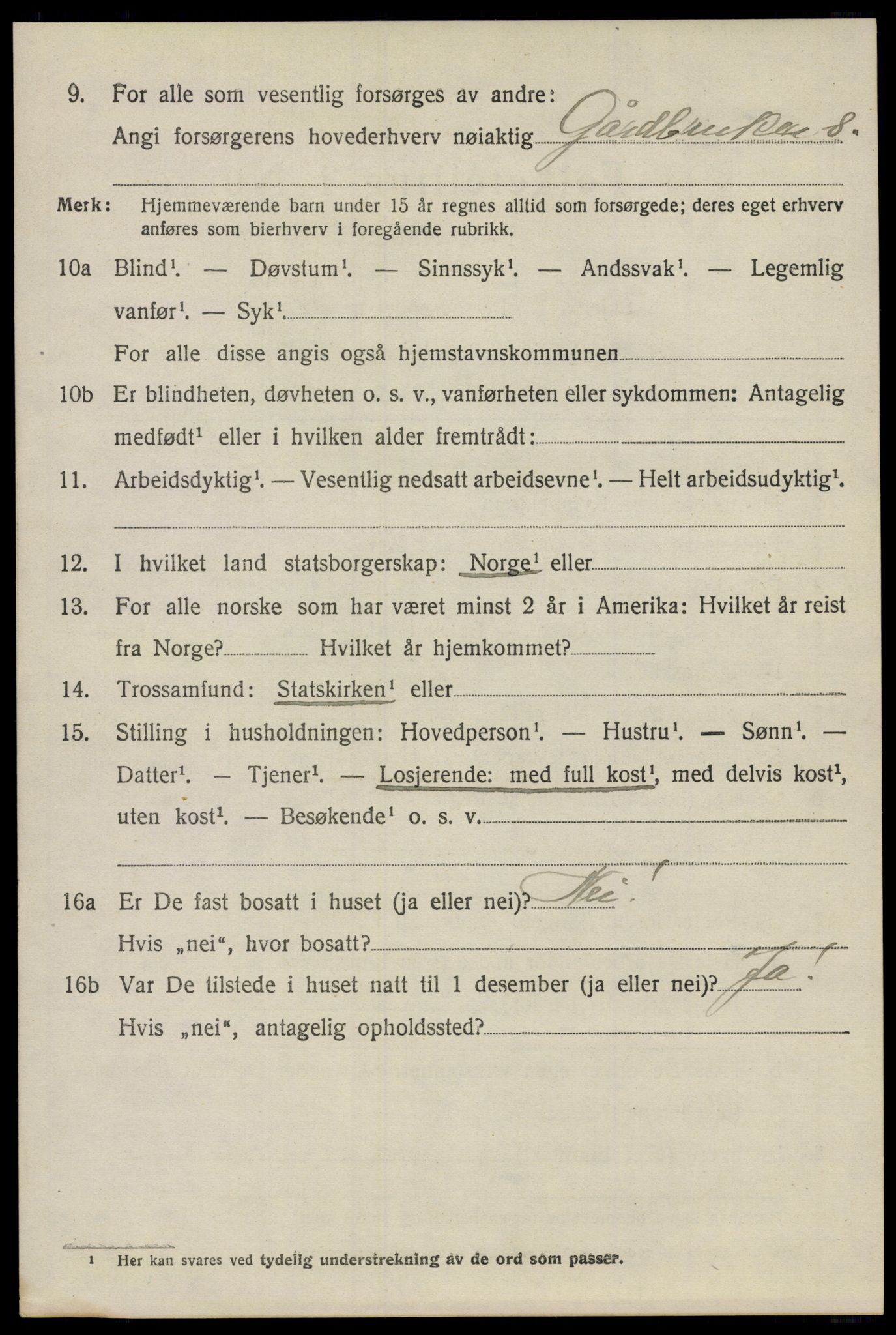 SAO, 1920 census for Hobøl, 1920, p. 2437