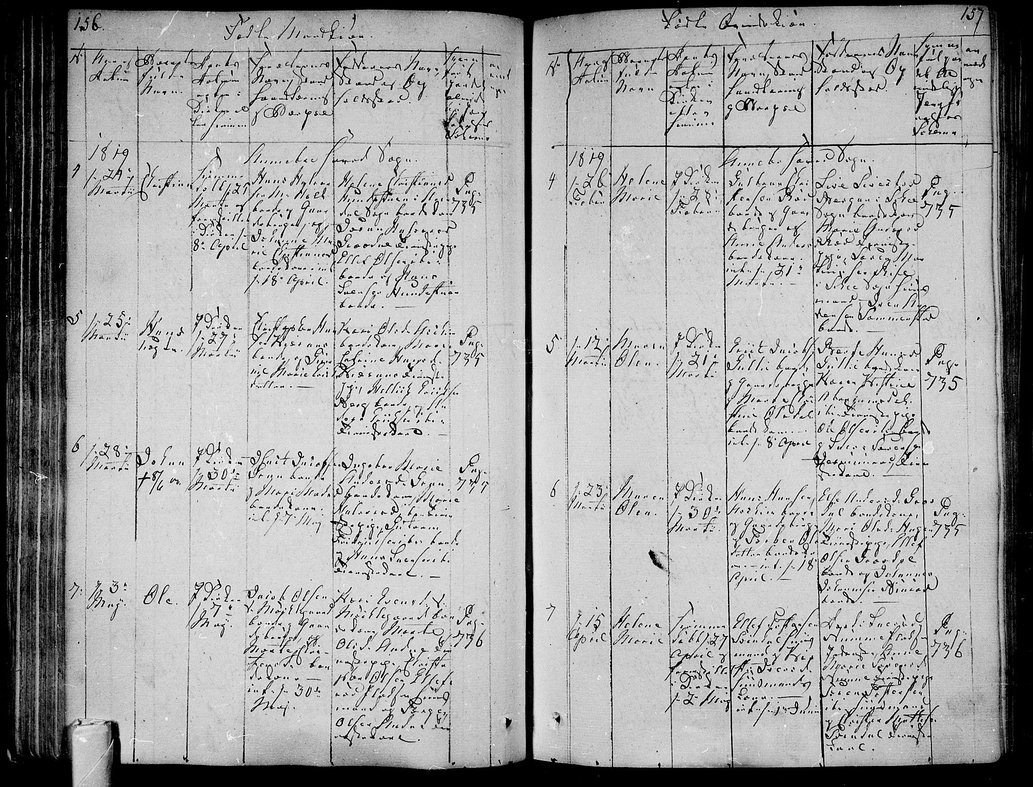 Andebu kirkebøker, AV/SAKO-A-336/F/Fa/L0003: Parish register (official) no. 3 /1, 1803-1828, p. 156-157