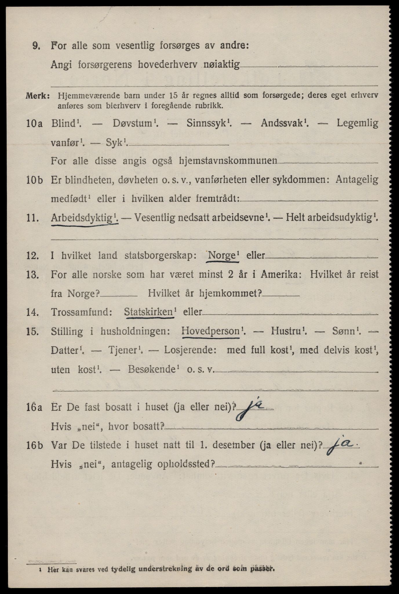 SAST, 1920 census for Høle, 1920, p. 1014