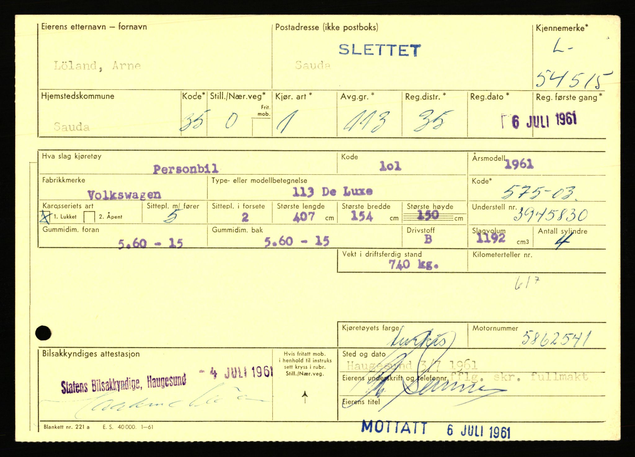 Stavanger trafikkstasjon, AV/SAST-A-101942/0/F/L0054: L-54200 - L-55699, 1930-1971, p. 665