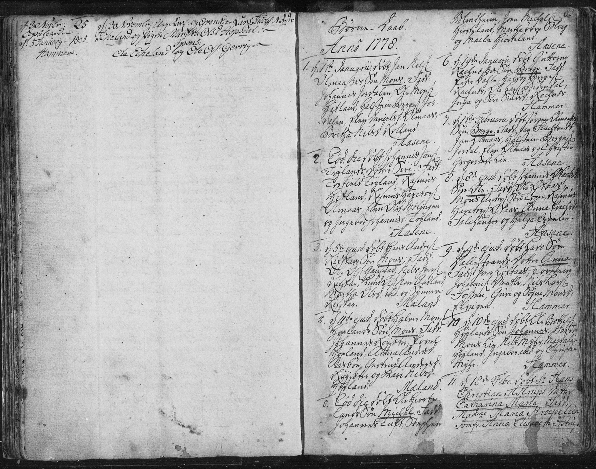 Hamre sokneprestembete, SAB/A-75501/H/Ha/Haa/Haaa/L0008: Parish register (official) no. A 8, 1778-1804, p. 83