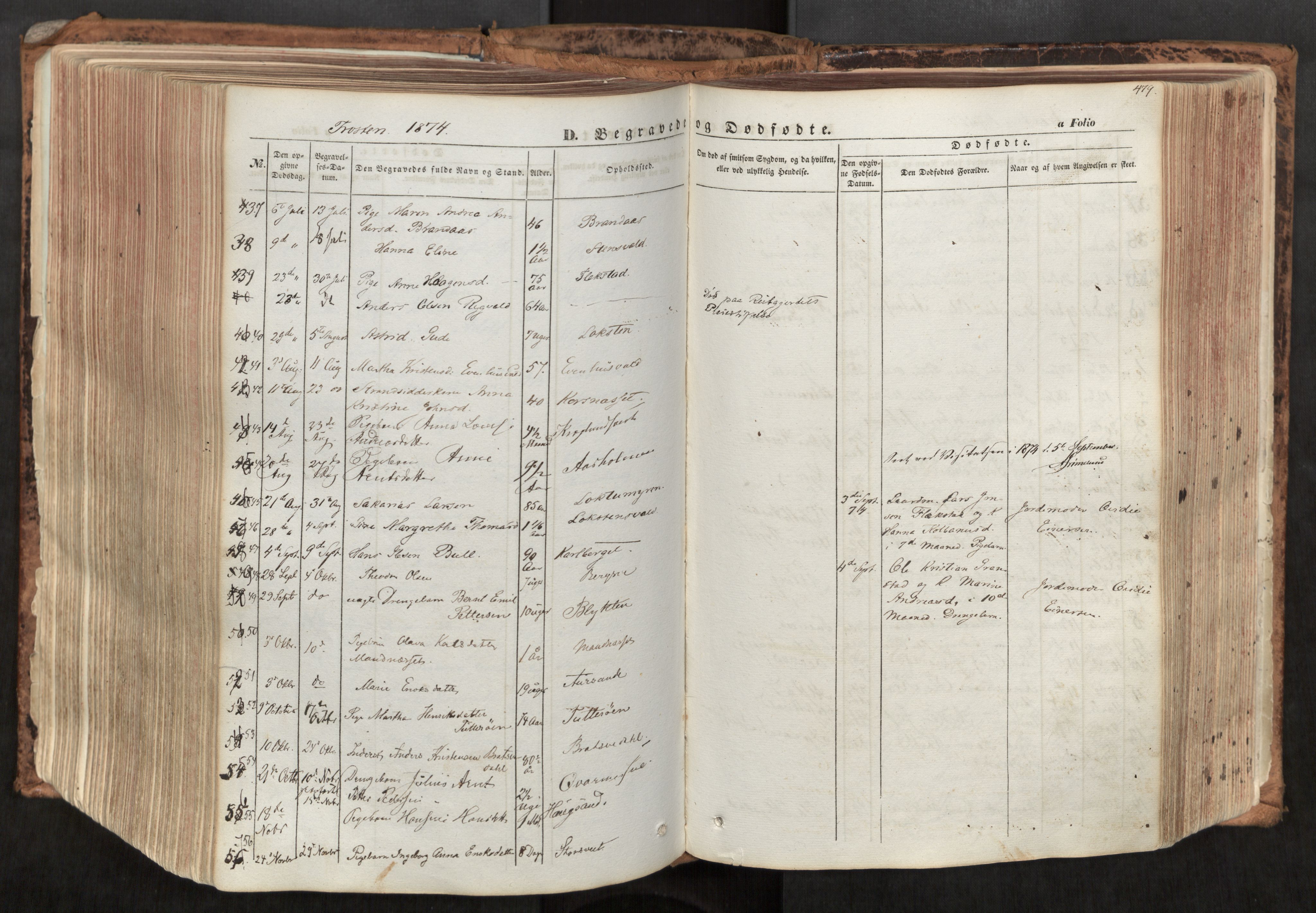Ministerialprotokoller, klokkerbøker og fødselsregistre - Nord-Trøndelag, SAT/A-1458/713/L0116: Parish register (official) no. 713A07, 1850-1877, p. 479