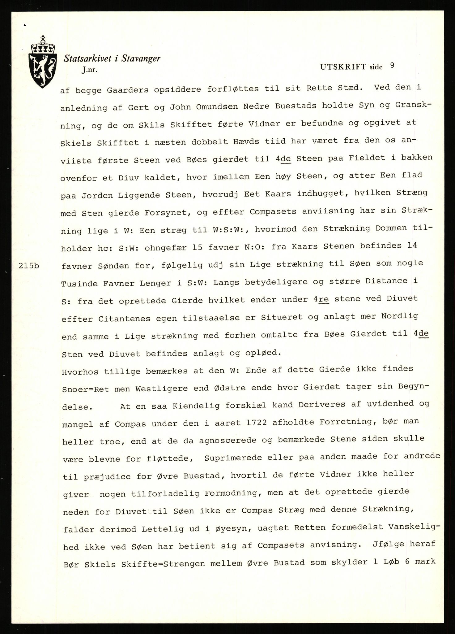 Statsarkivet i Stavanger, AV/SAST-A-101971/03/Y/Yj/L0006: Avskrifter sortert etter gårdsnavn: Bakke - Baustad, 1750-1930, p. 581