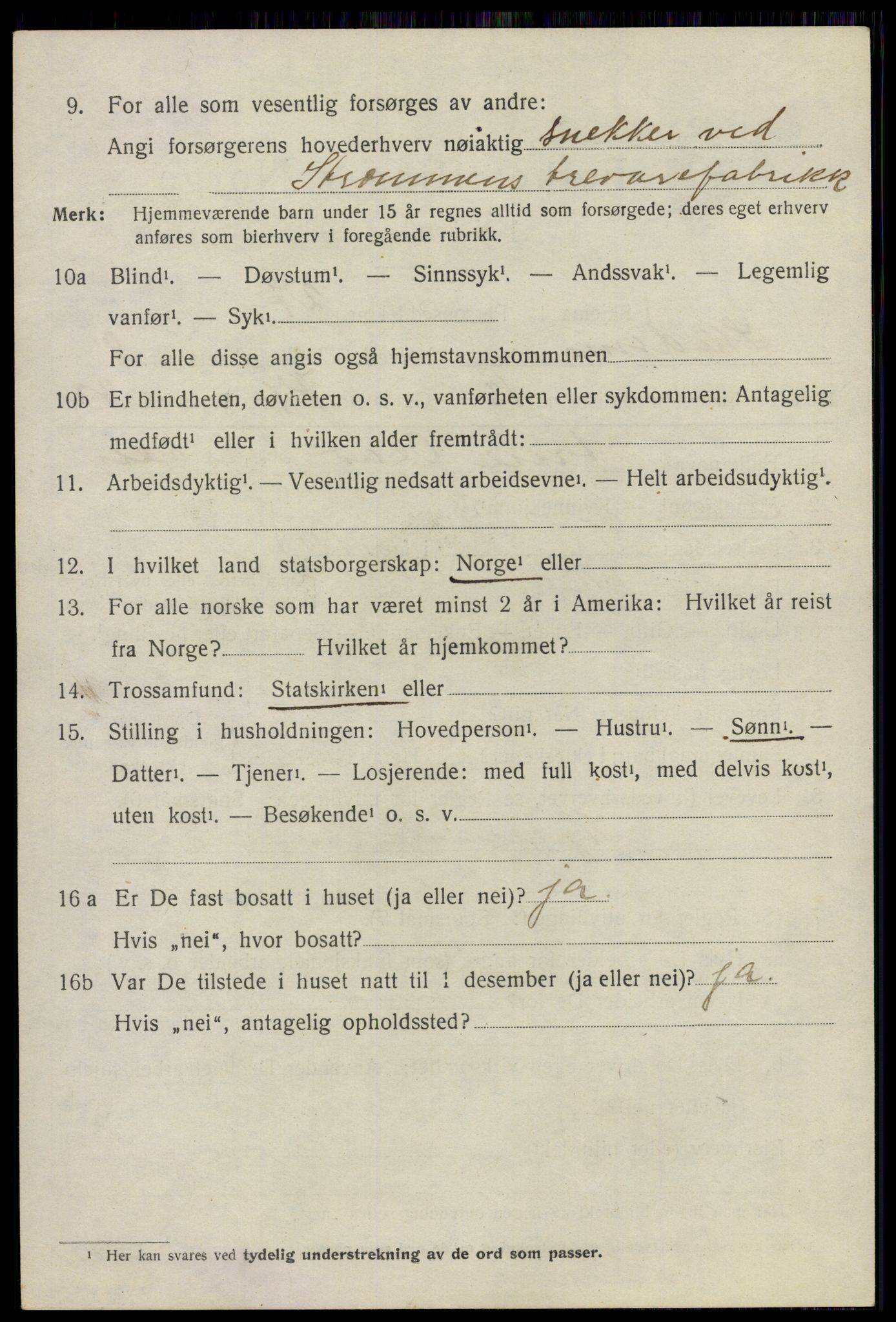 SAO, 1920 census for Skedsmo, 1920, p. 9054