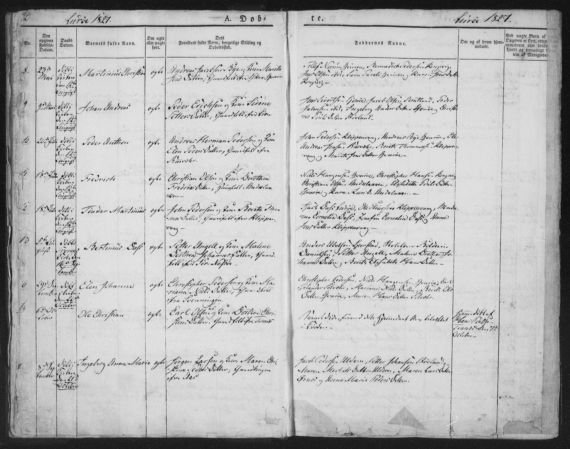 Ministerialprotokoller, klokkerbøker og fødselsregistre - Nordland, SAT/A-1459/839/L0565: Parish register (official) no. 839A02, 1825-1862, p. 10