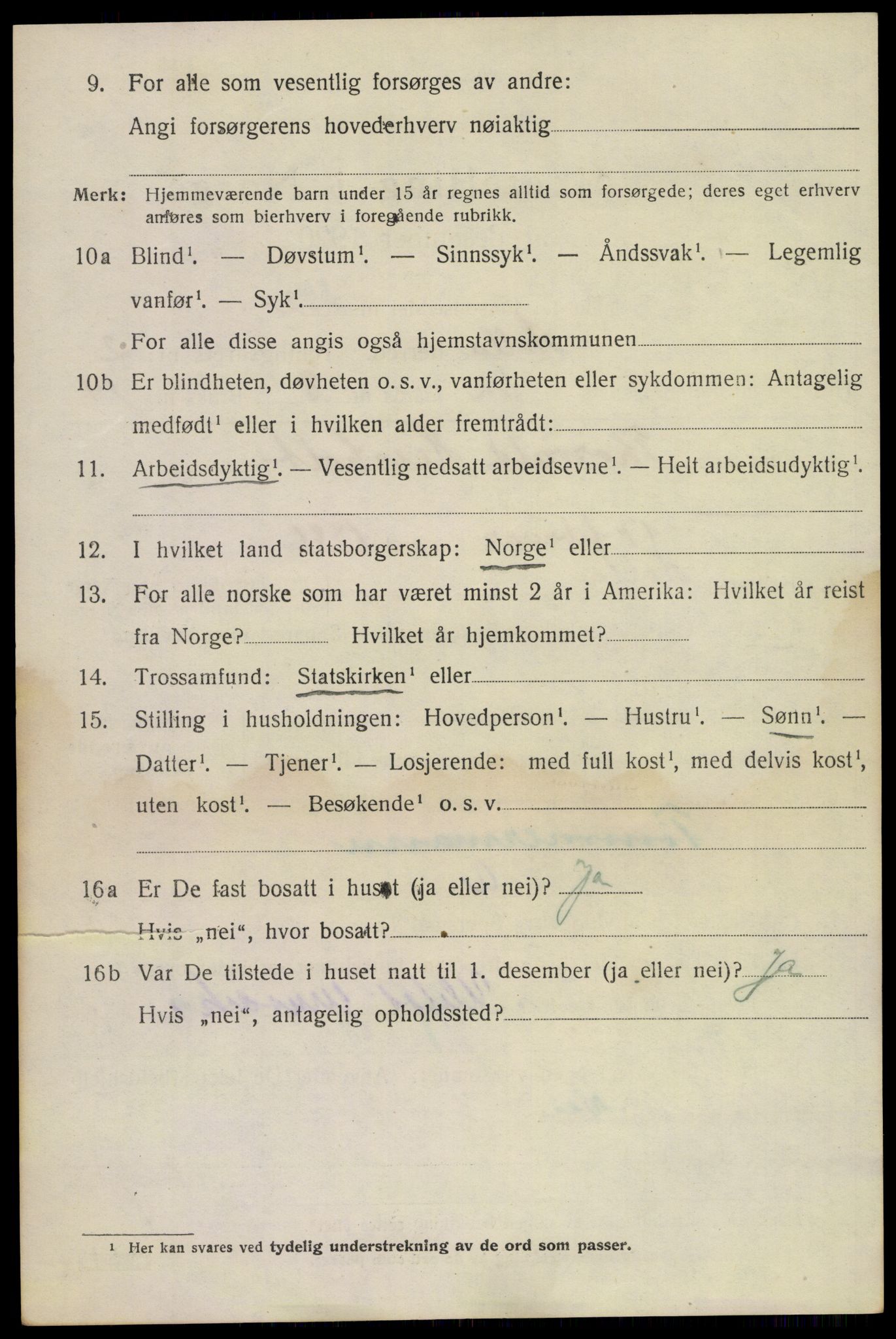 SAKO, 1920 census for Holla, 1920, p. 2402