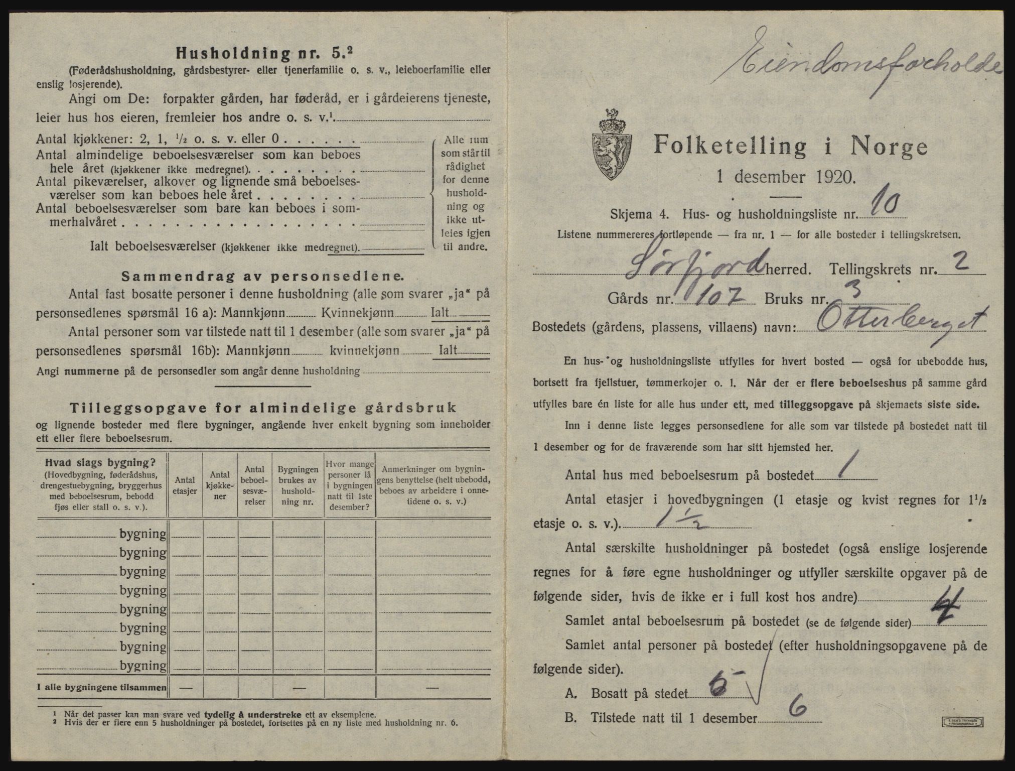 SATØ, 1920 census for Sørfjord, 1920, p. 75