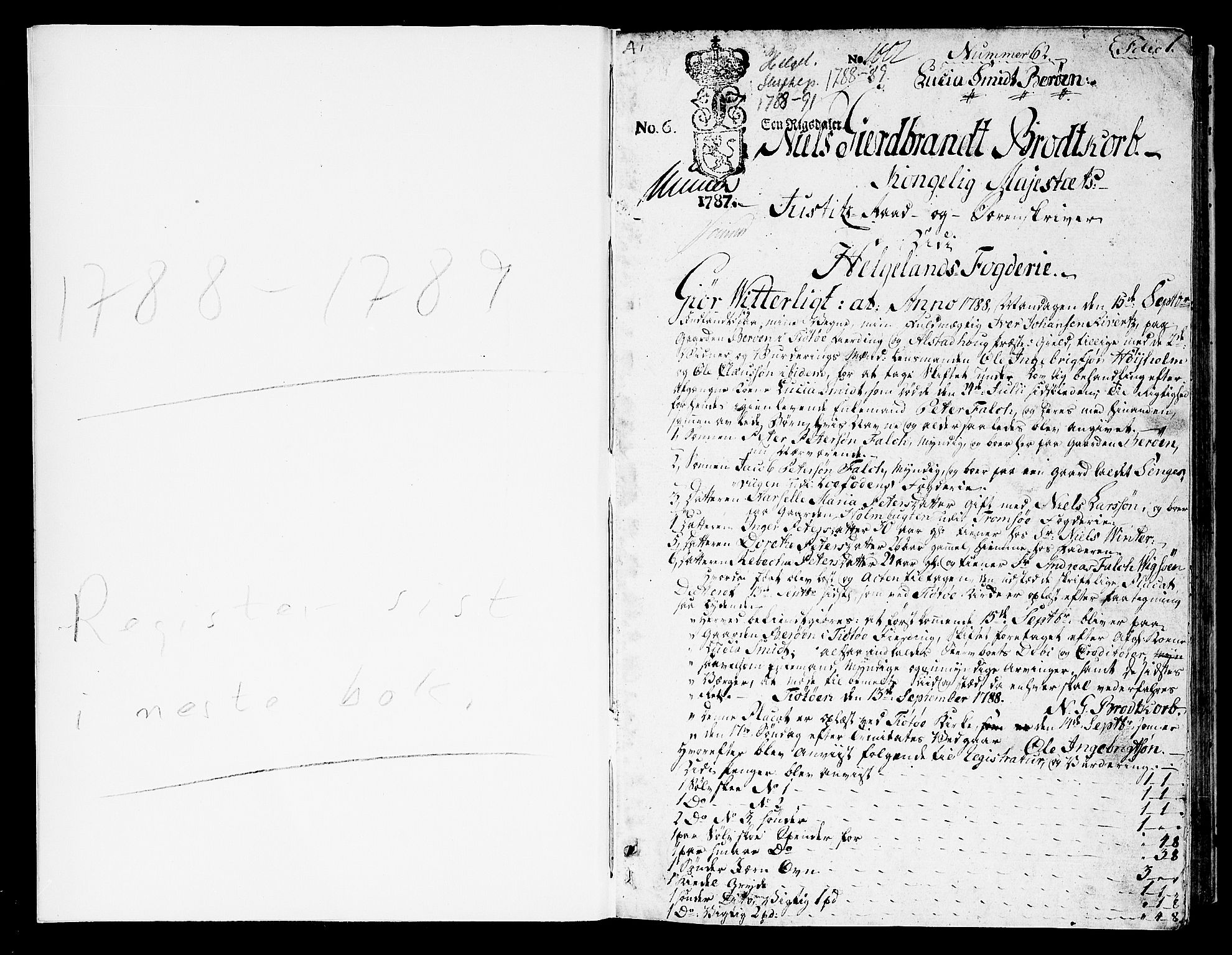 Helgeland sorenskriveri, SAT/A-0004/3/3A/L0066: Skifteprotokoll 16A, 1788-1789, p. 0b-1a