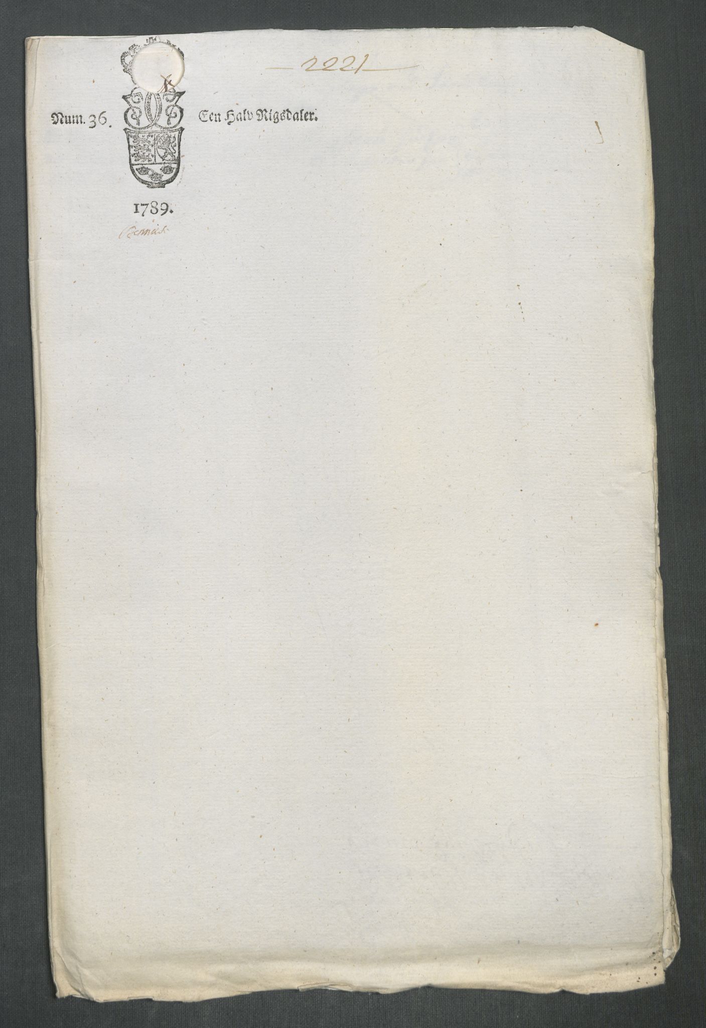 Rentekammeret inntil 1814, Reviderte regnskaper, Mindre regnskaper, AV/RA-EA-4068/Rf/Rfe/L0053: Trondheim. Tønsberg, Valdres fogderi, 1789, p. 279