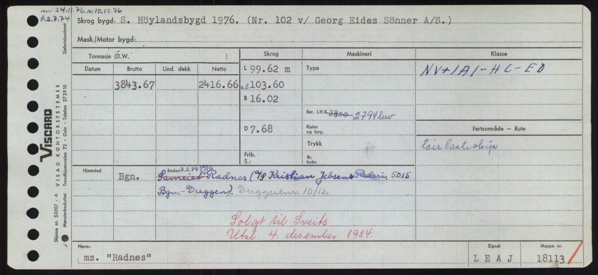 Sjøfartsdirektoratet med forløpere, Skipsmålingen, RA/S-1627/H/Hd/L0030: Fartøy, Q-Riv, p. 41