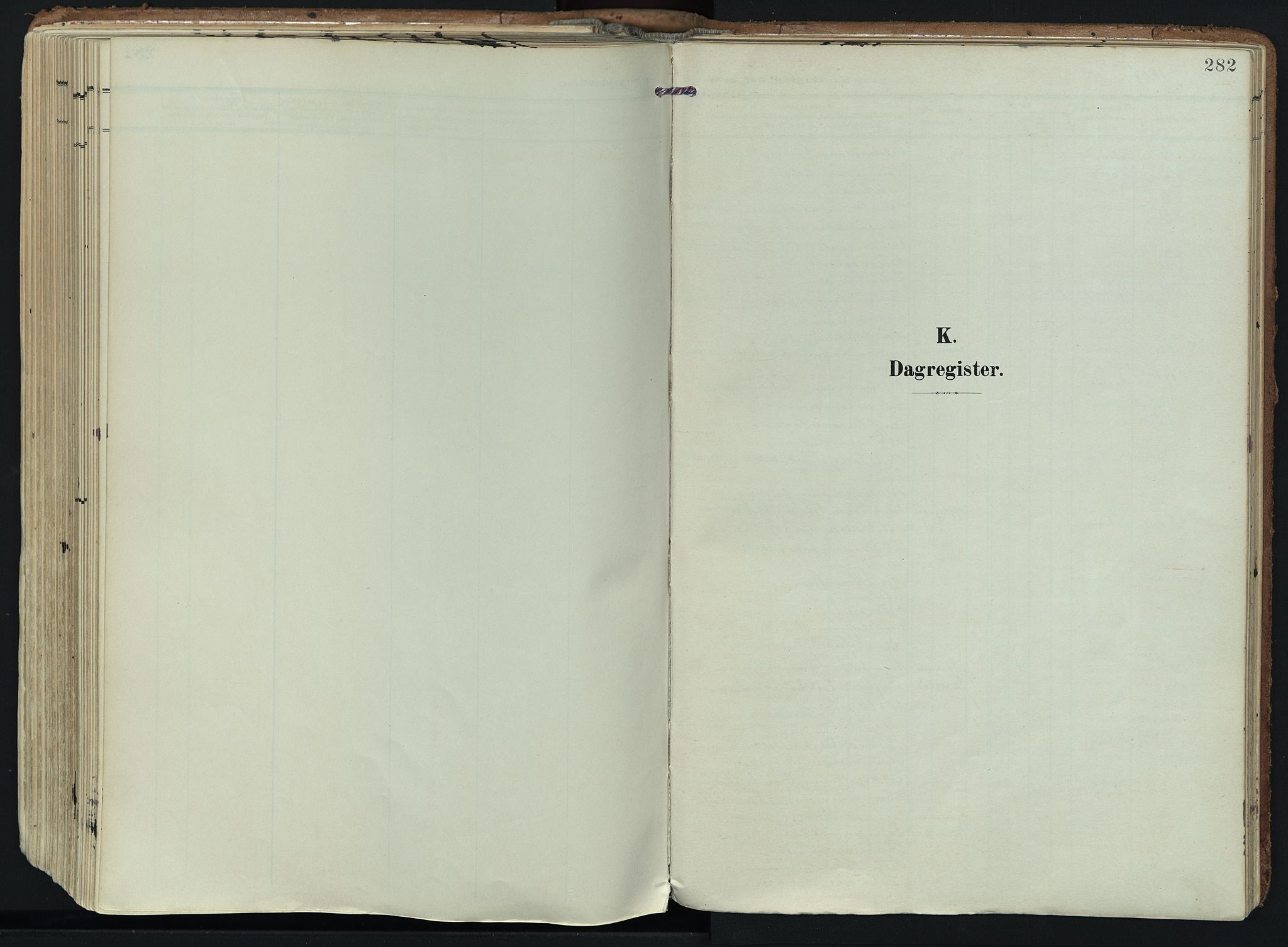 Hedrum kirkebøker, SAKO/A-344/F/Fa/L0010: Parish register (official) no. I 10, 1904-1918, p. 282