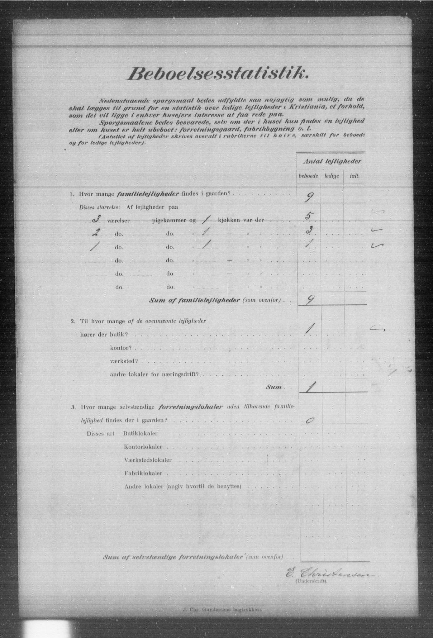 OBA, Municipal Census 1903 for Kristiania, 1903, p. 4916