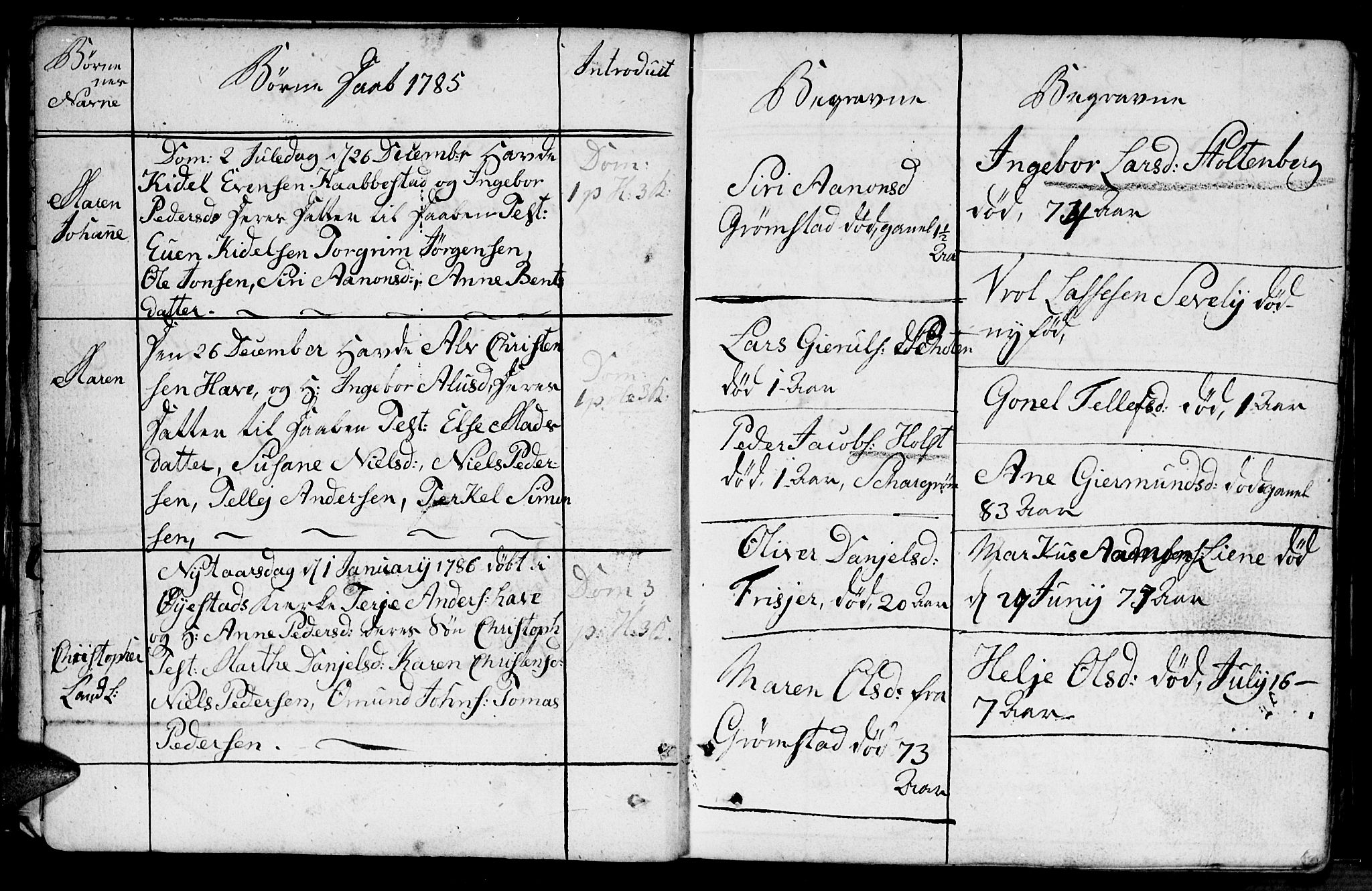 Fjære sokneprestkontor, AV/SAK-1111-0011/F/Fb/L0005: Parish register (copy) no. B 5, 1785-1803, p. 13