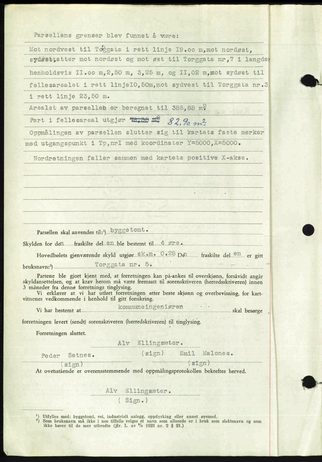 Romsdal sorenskriveri, SAT/A-4149/1/2/2C: Mortgage book no. A24, 1947-1947, Diary no: : 3270/1947