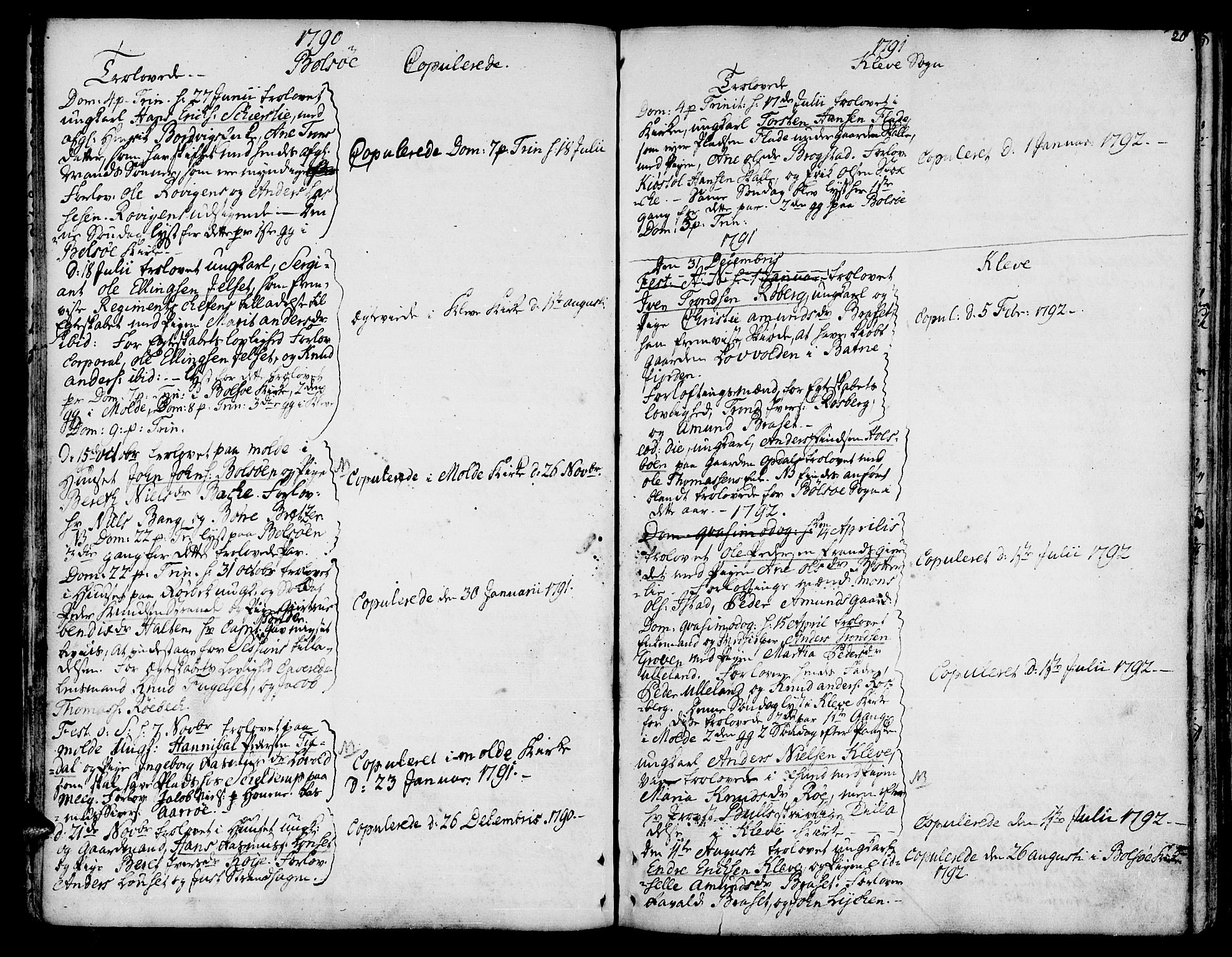 Ministerialprotokoller, klokkerbøker og fødselsregistre - Møre og Romsdal, SAT/A-1454/555/L0648: Parish register (official) no. 555A01, 1759-1793, p. 20