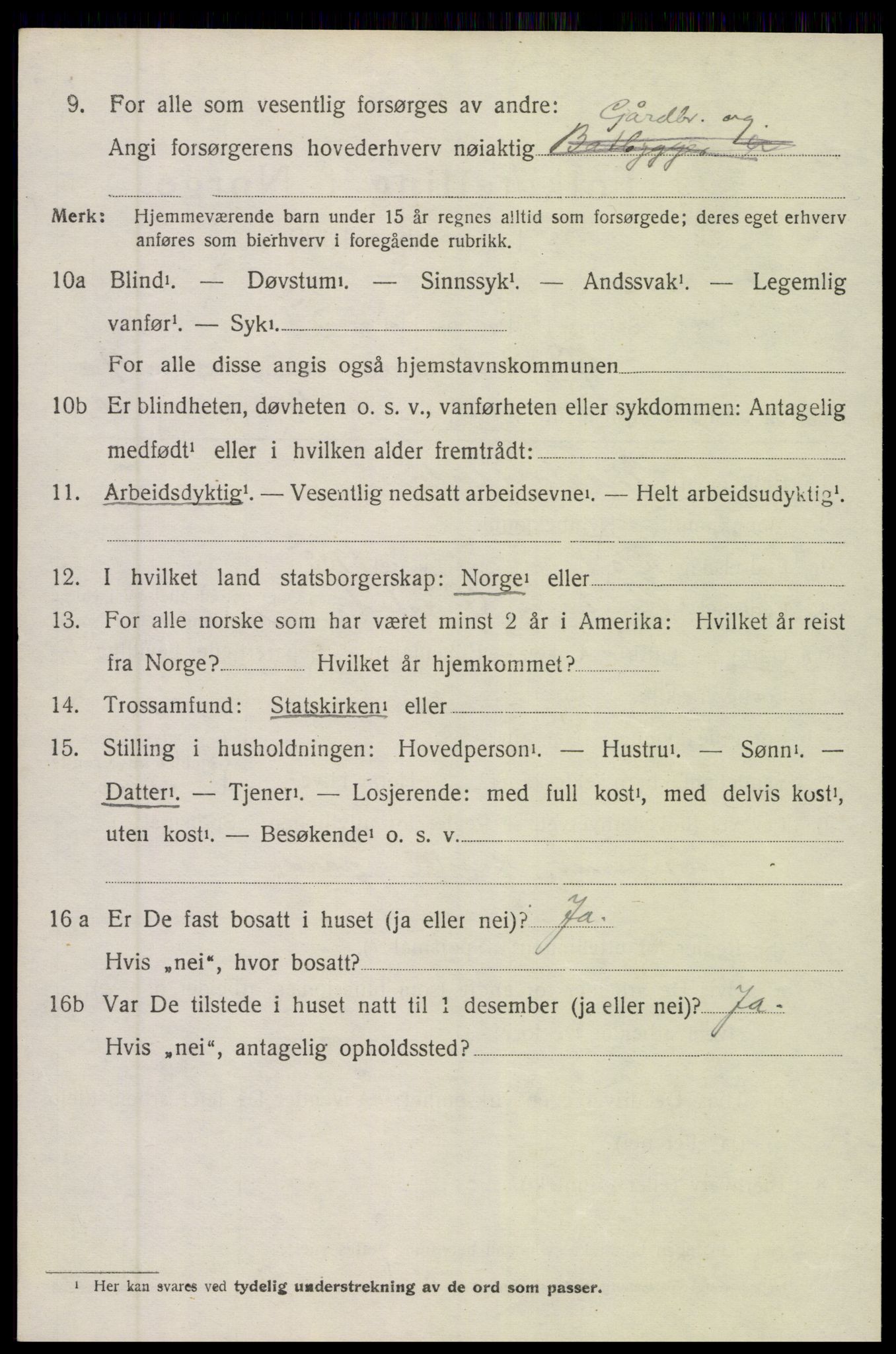 SAK, 1920 census for Øyestad, 1920, p. 3679