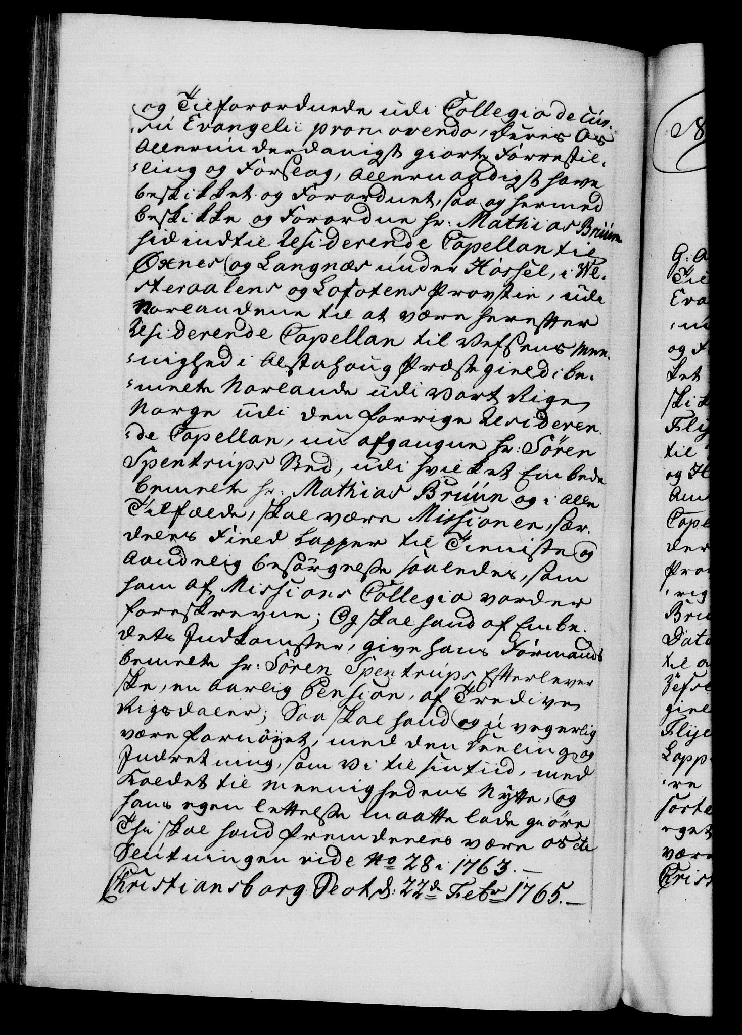 Danske Kanselli 1572-1799, RA/EA-3023/F/Fc/Fca/Fcaa/L0042: Norske registre, 1763-1766, p. 550b