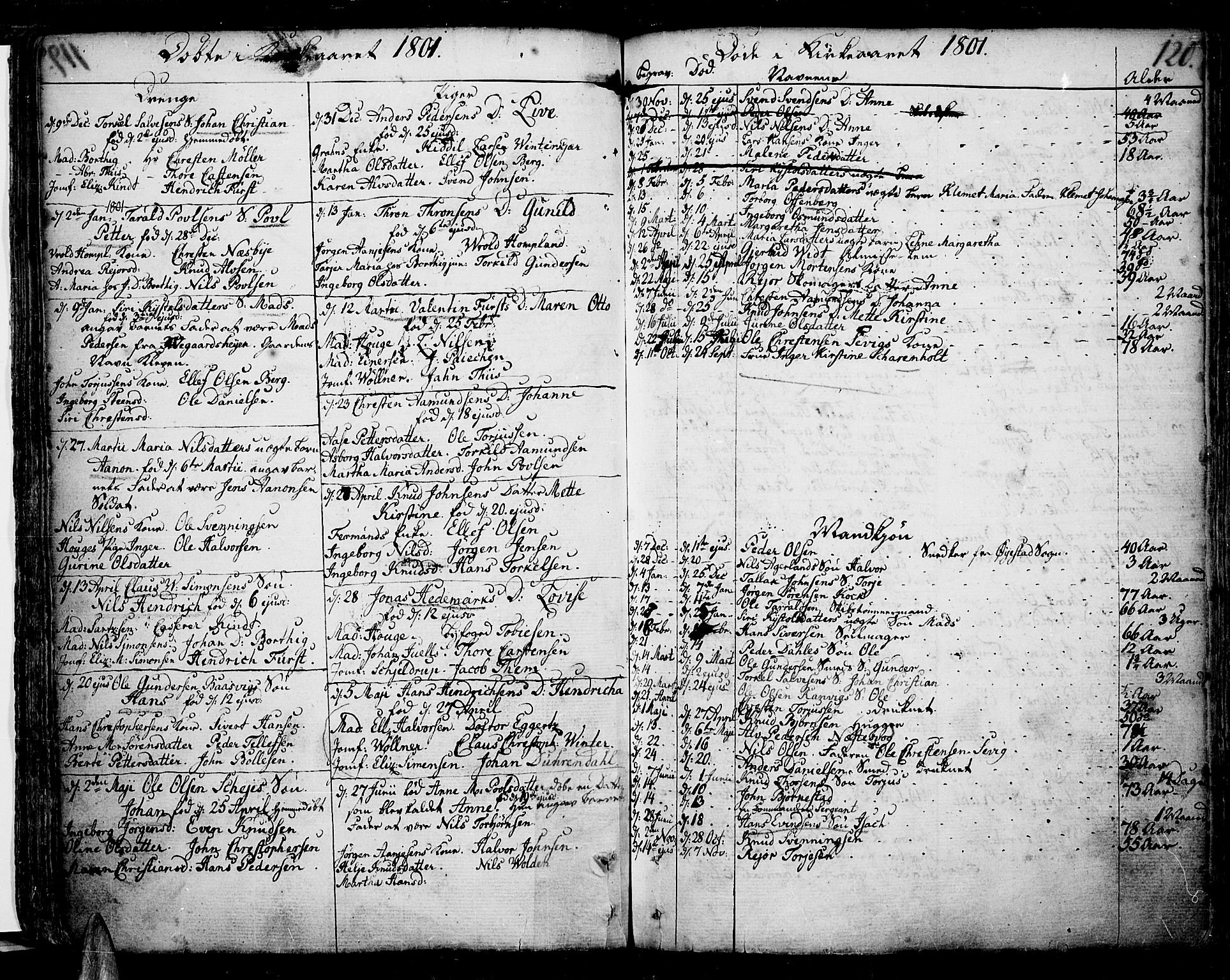 Risør sokneprestkontor, SAK/1111-0035/F/Fb/L0002: Parish register (copy) no. B 2, 1747-1812, p. 120