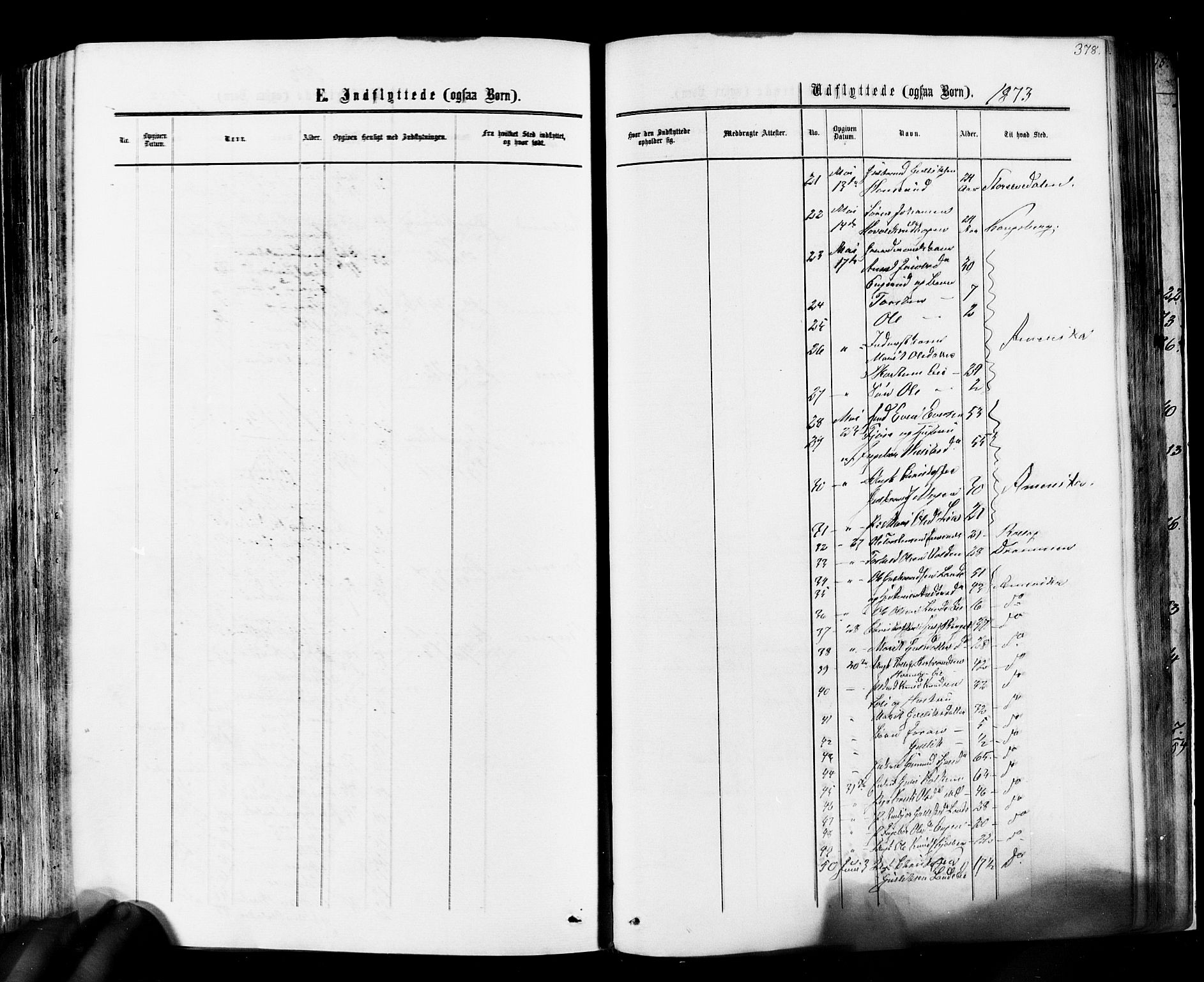 Flesberg kirkebøker, SAKO/A-18/F/Fa/L0007: Parish register (official) no. I 7, 1861-1878, p. 378