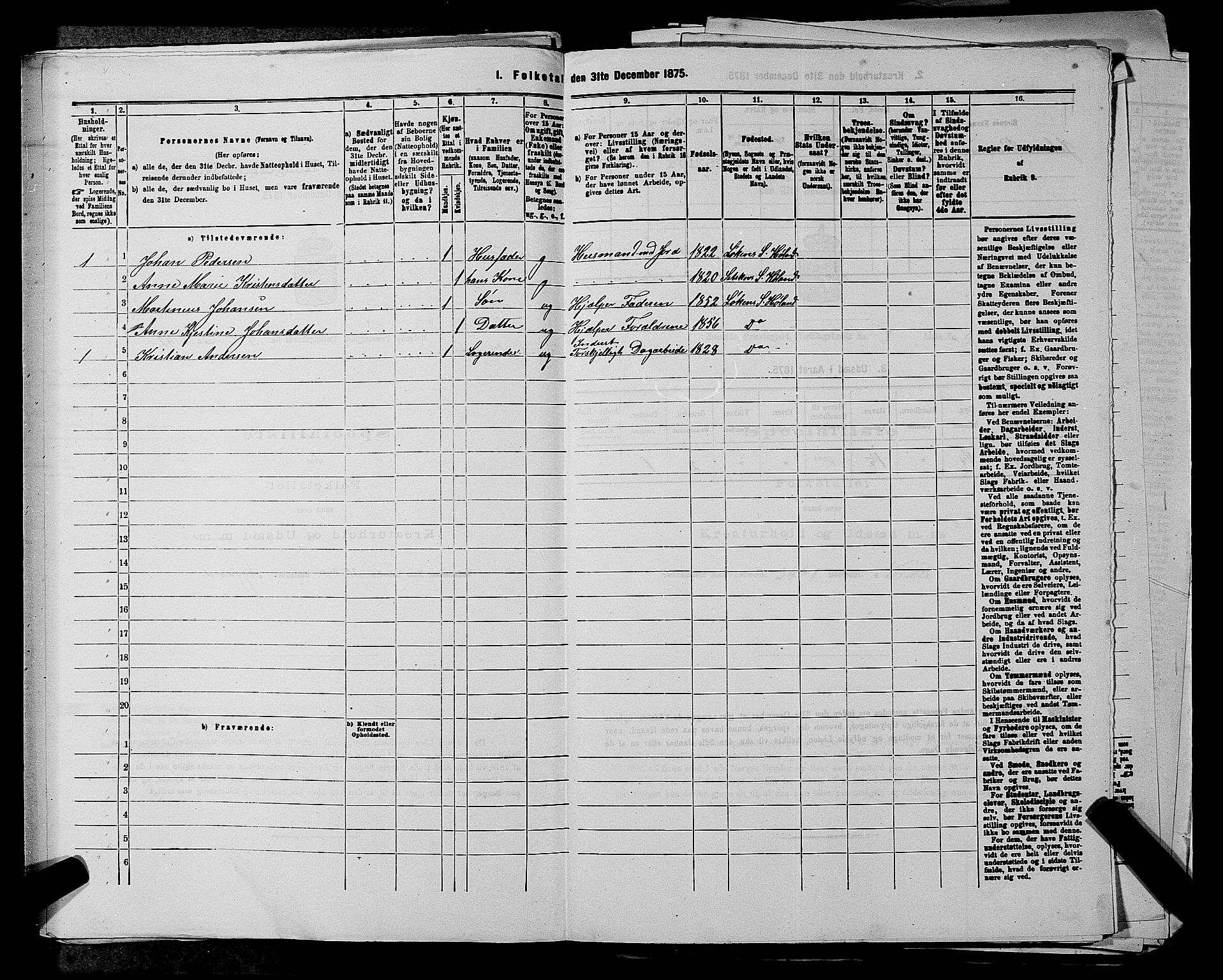 RA, 1875 census for 0221P Høland, 1875, p. 529