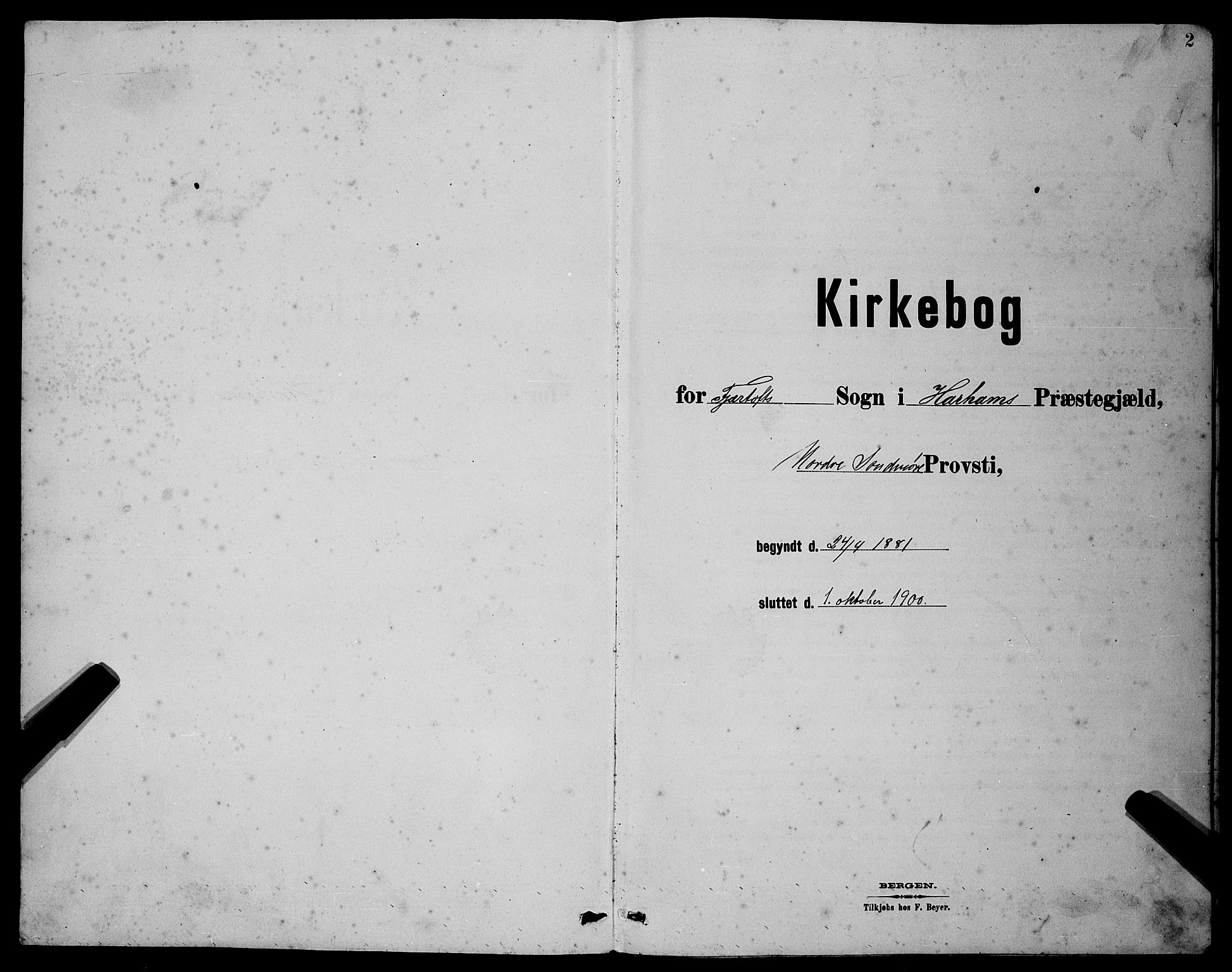 Ministerialprotokoller, klokkerbøker og fødselsregistre - Møre og Romsdal, AV/SAT-A-1454/538/L0523: Parish register (copy) no. 538C01, 1881-1900, p. 2