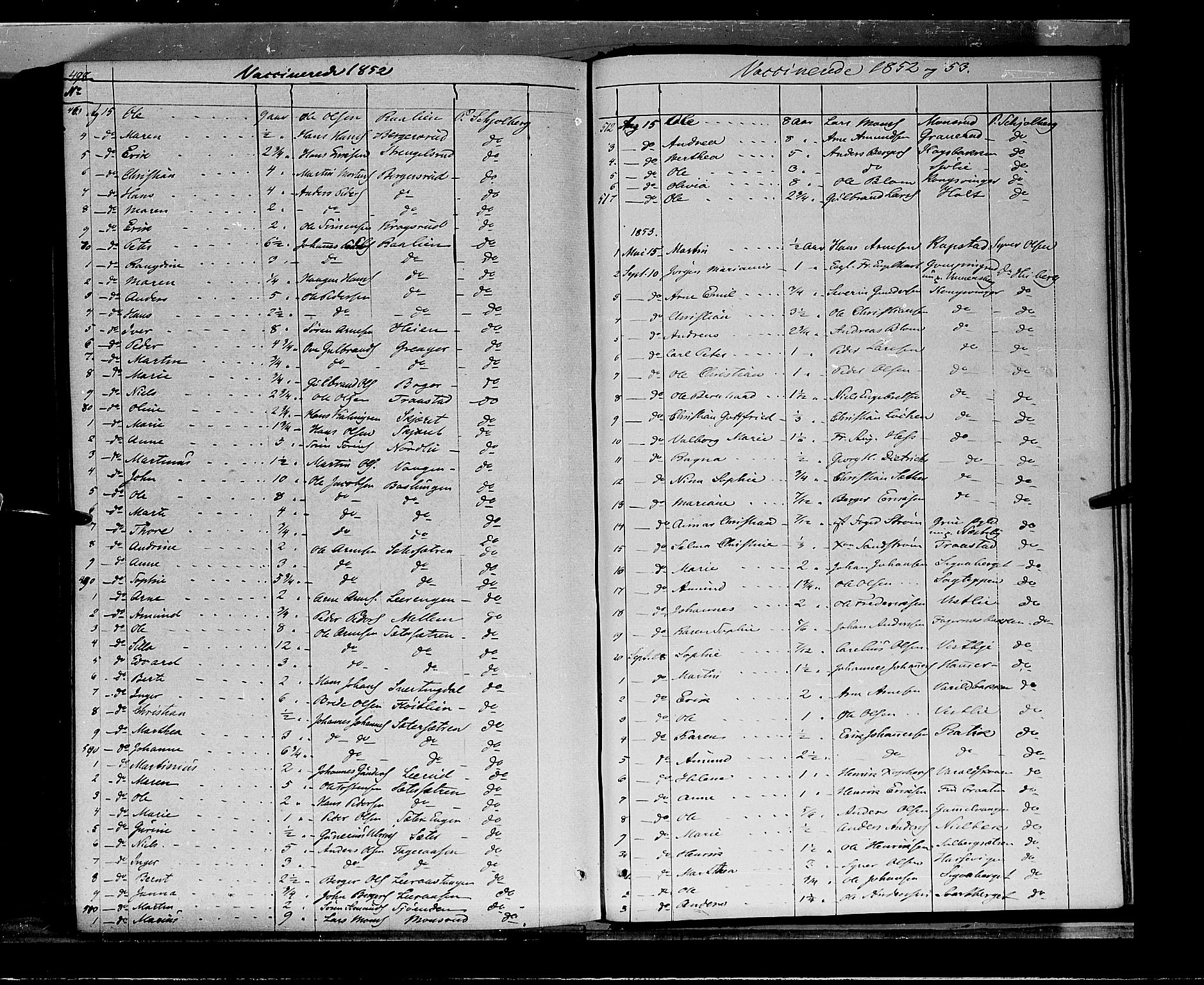 Vinger prestekontor, AV/SAH-PREST-024/H/Ha/Haa/L0009: Parish register (official) no. 9, 1847-1855, p. 498