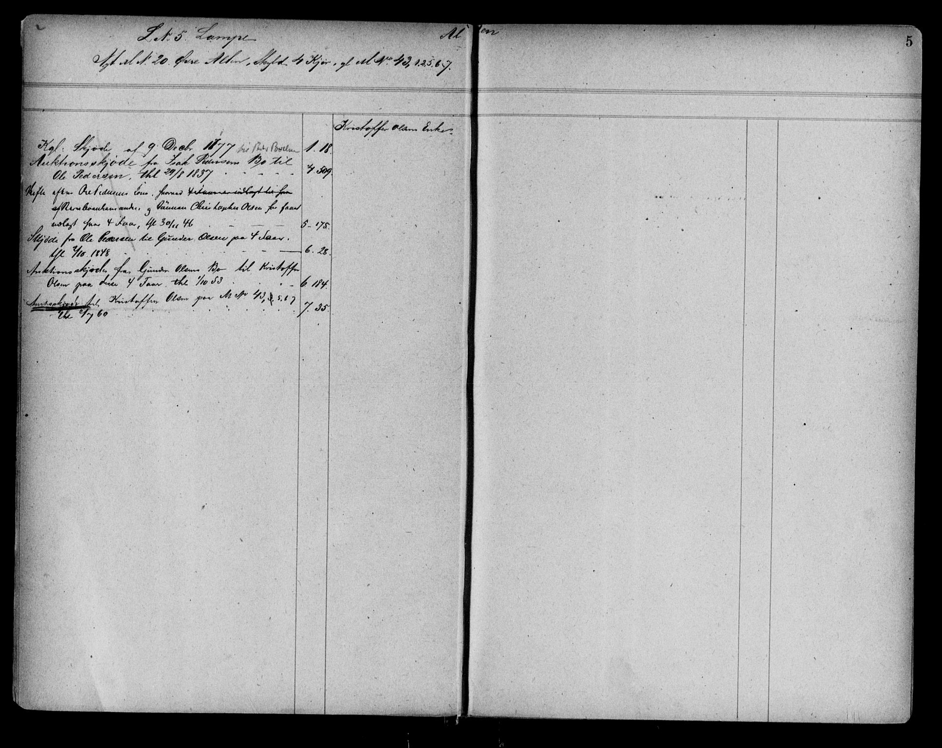 Alta fogderi/sorenskriveri, SATØ/SATØ-5/1/K/Kb/Kba/L0007pantereg: Mortgage register no. 7, 1776, p. 5