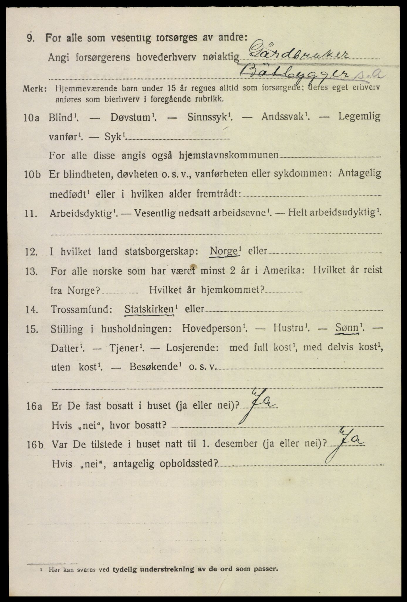 SAK, 1920 census for Øyestad, 1920, p. 1977