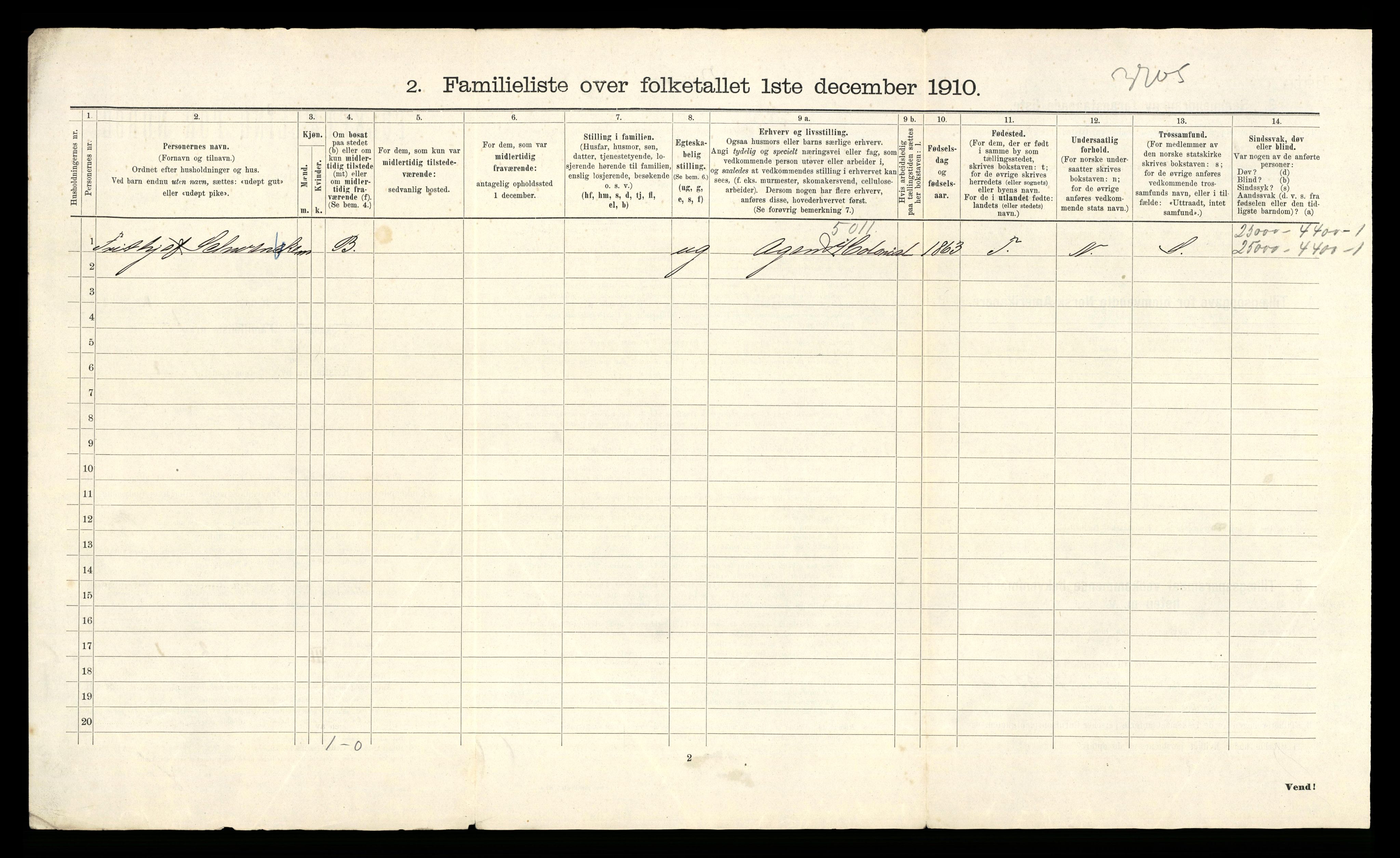 RA, 1910 census for Kristiania, 1910, p. 98892