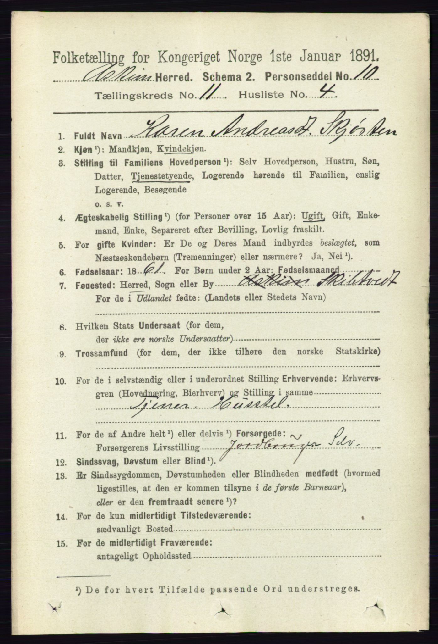 RA, 1891 census for 0124 Askim, 1891, p. 1773