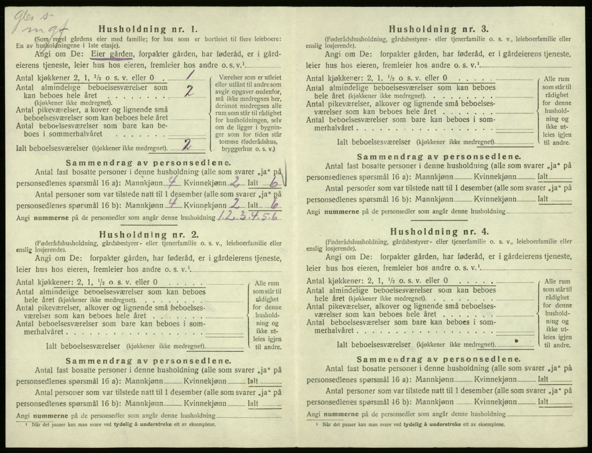 SAB, 1920 census for Hålandsdal, 1920, p. 63