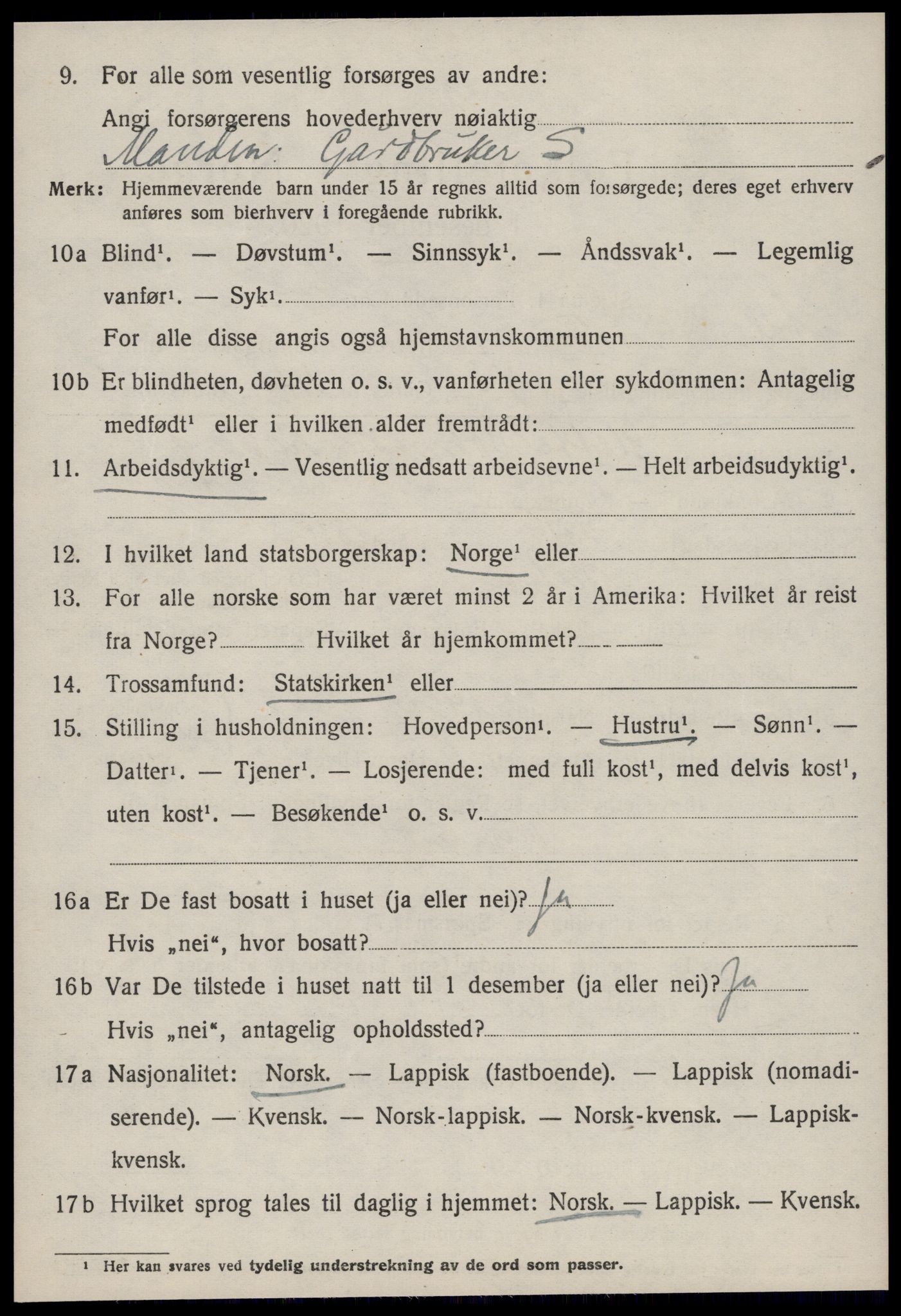 SAT, 1920 census for Ålen, 1920, p. 2059