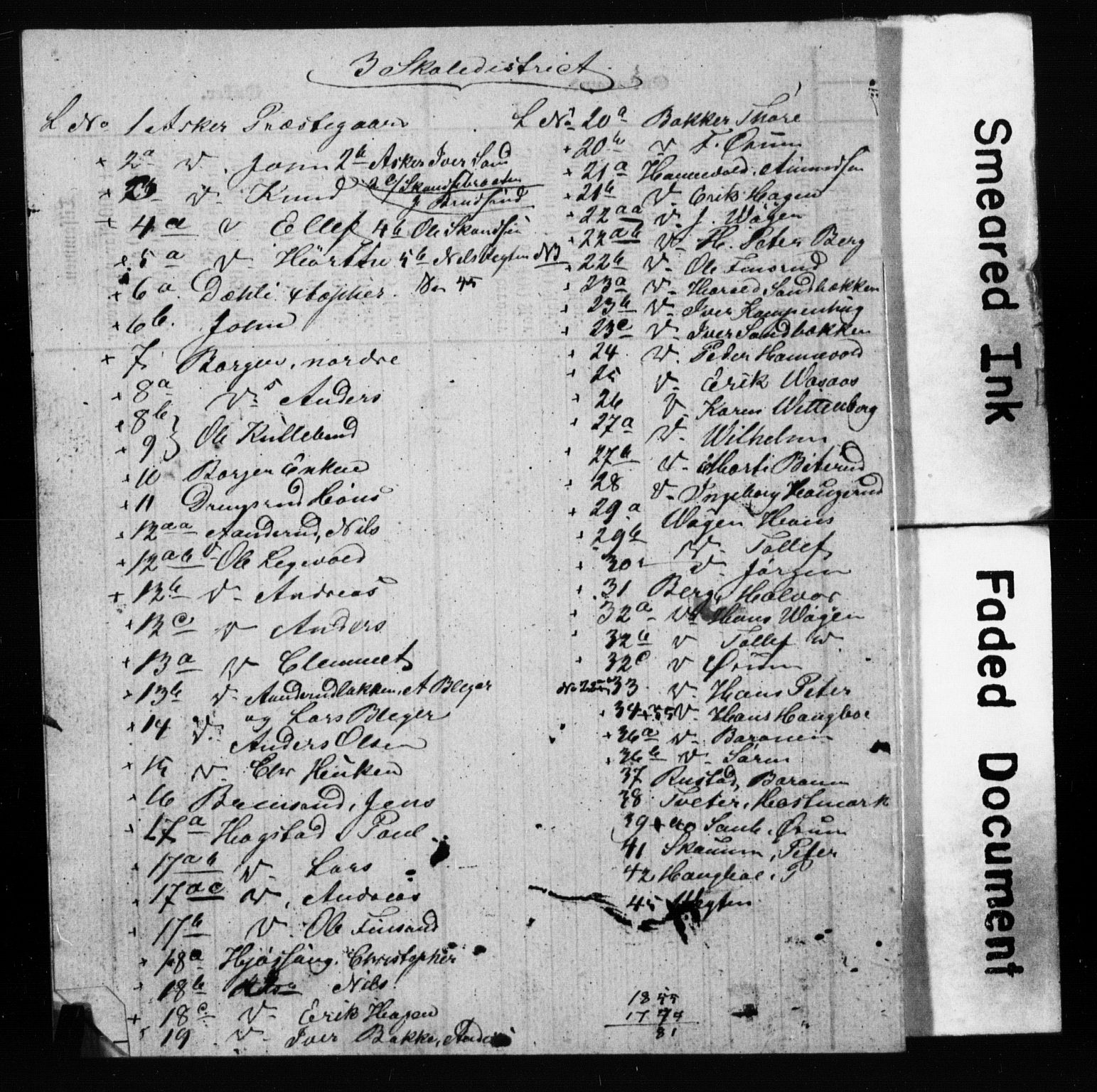 SAO, Census 1855 for Asker, 1855, p. 44