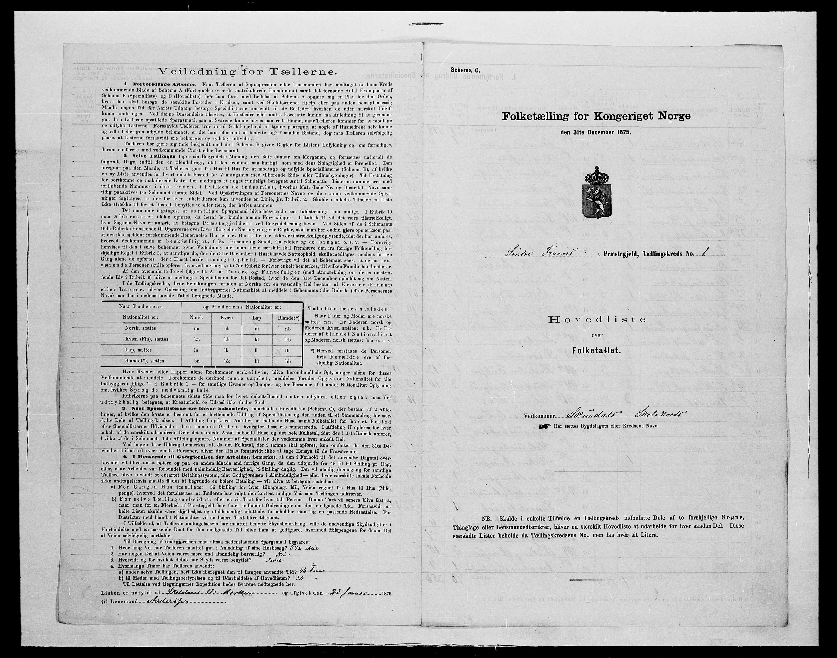 SAH, 1875 census for 0519P Sør-Fron, 1875, p. 16