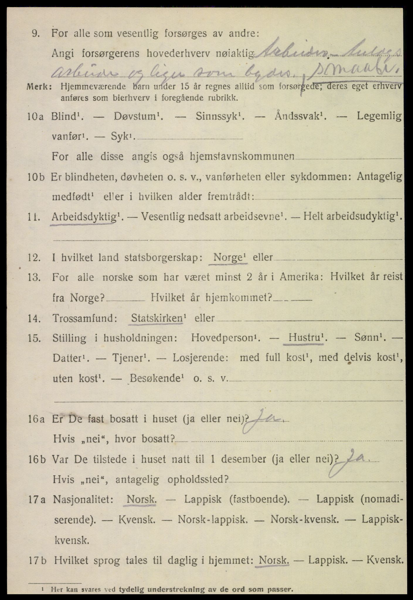 SAT, 1920 census for Meløy, 1920, p. 8324