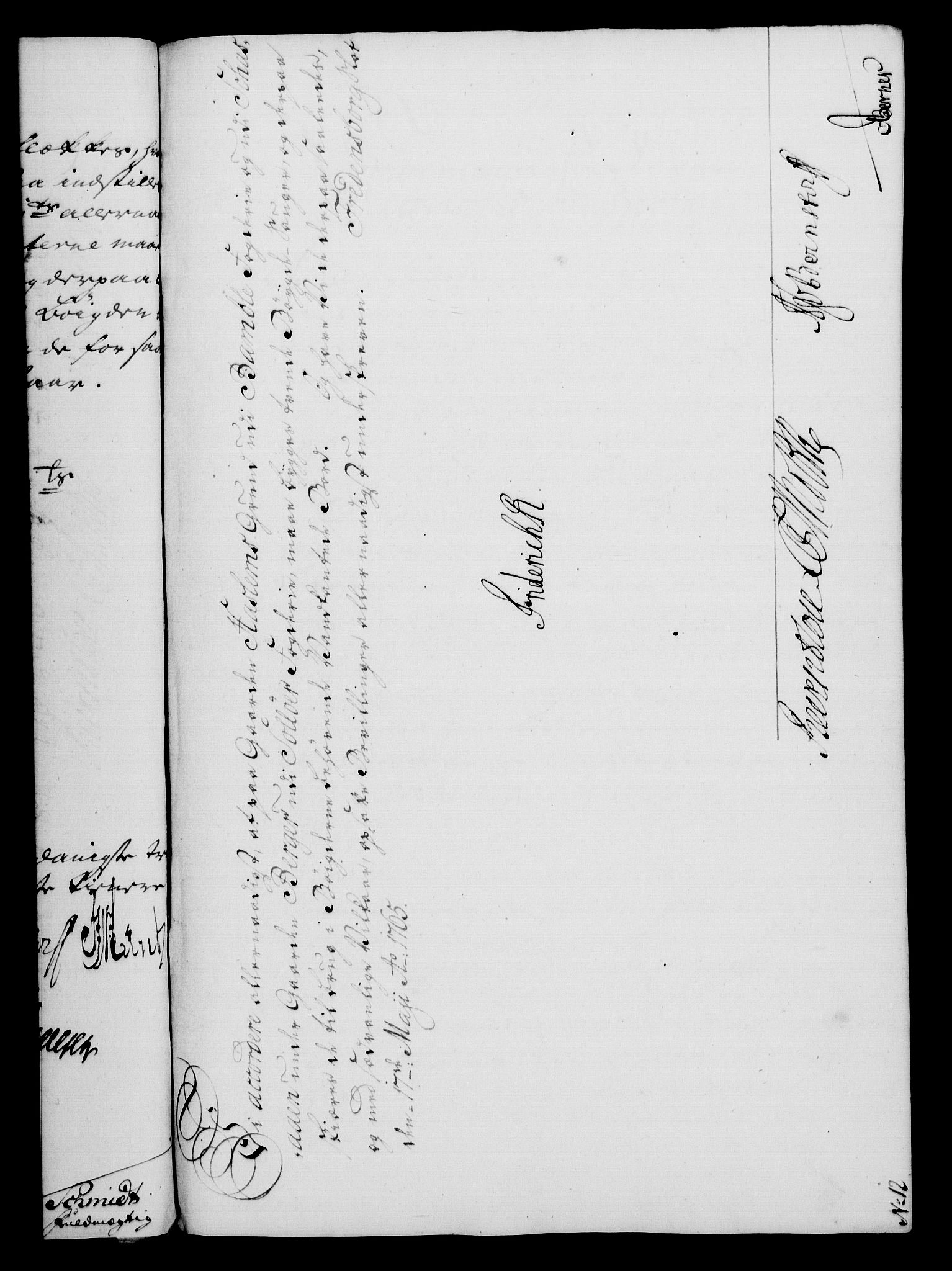 Rentekammeret, Kammerkanselliet, RA/EA-3111/G/Gf/Gfa/L0047: Norsk relasjons- og resolusjonsprotokoll (merket RK 52.47), 1765, p. 201