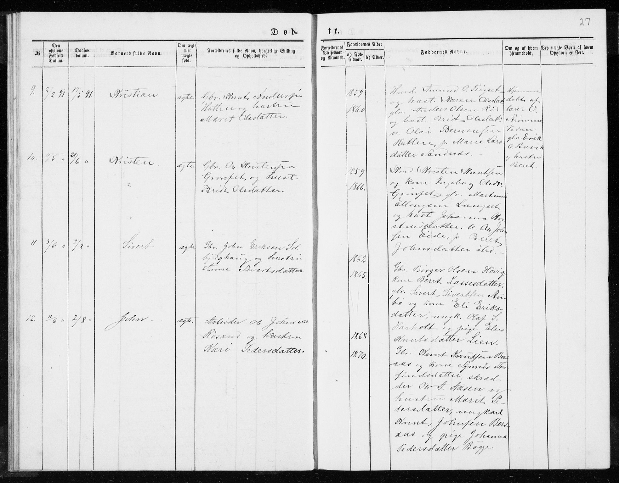 Ministerialprotokoller, klokkerbøker og fødselsregistre - Møre og Romsdal, AV/SAT-A-1454/551/L0631: Parish register (copy) no. 551C03, 1886-1894, p. 27