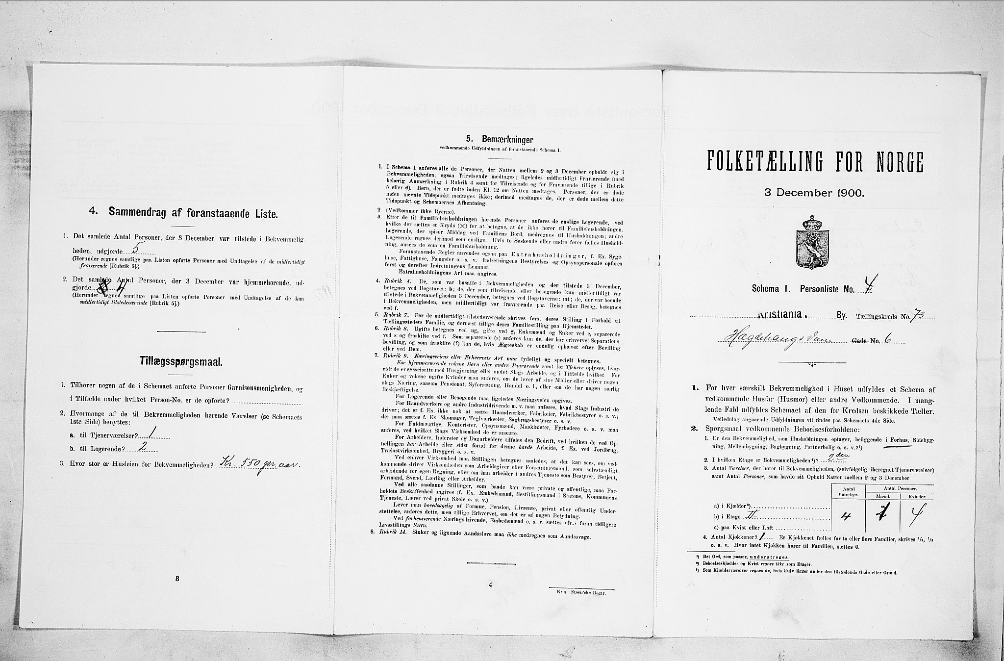 SAO, 1900 census for Kristiania, 1900, p. 39881