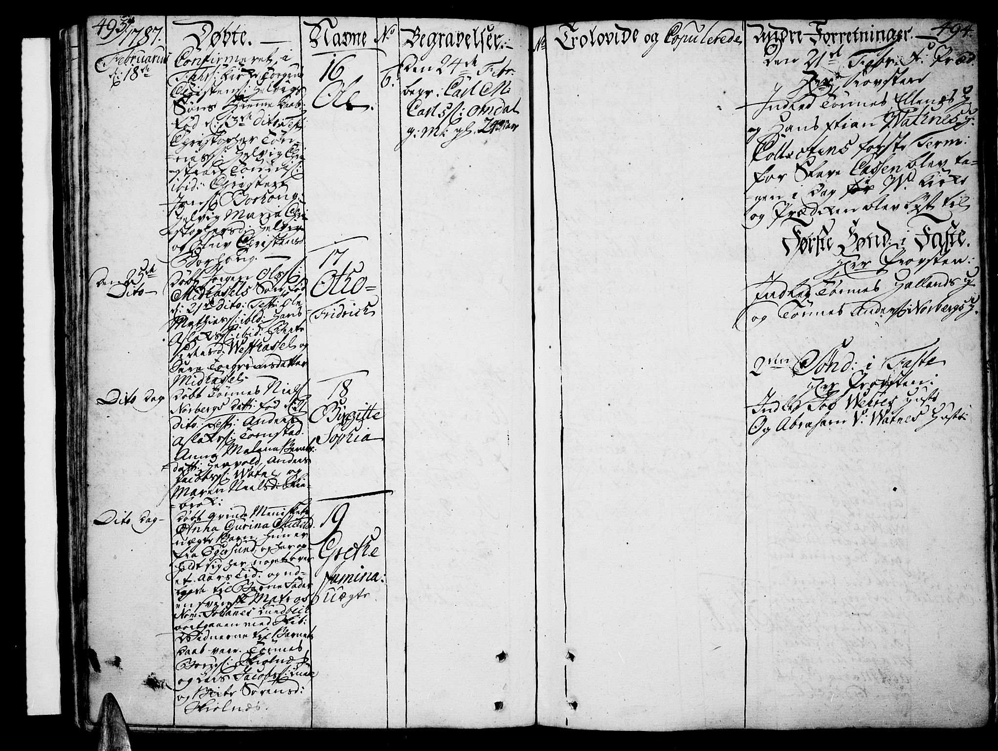 Lista sokneprestkontor, SAK/1111-0027/F/Fa/L0004: Parish register (official) no. A 4, 1768-1794, p. 493-494