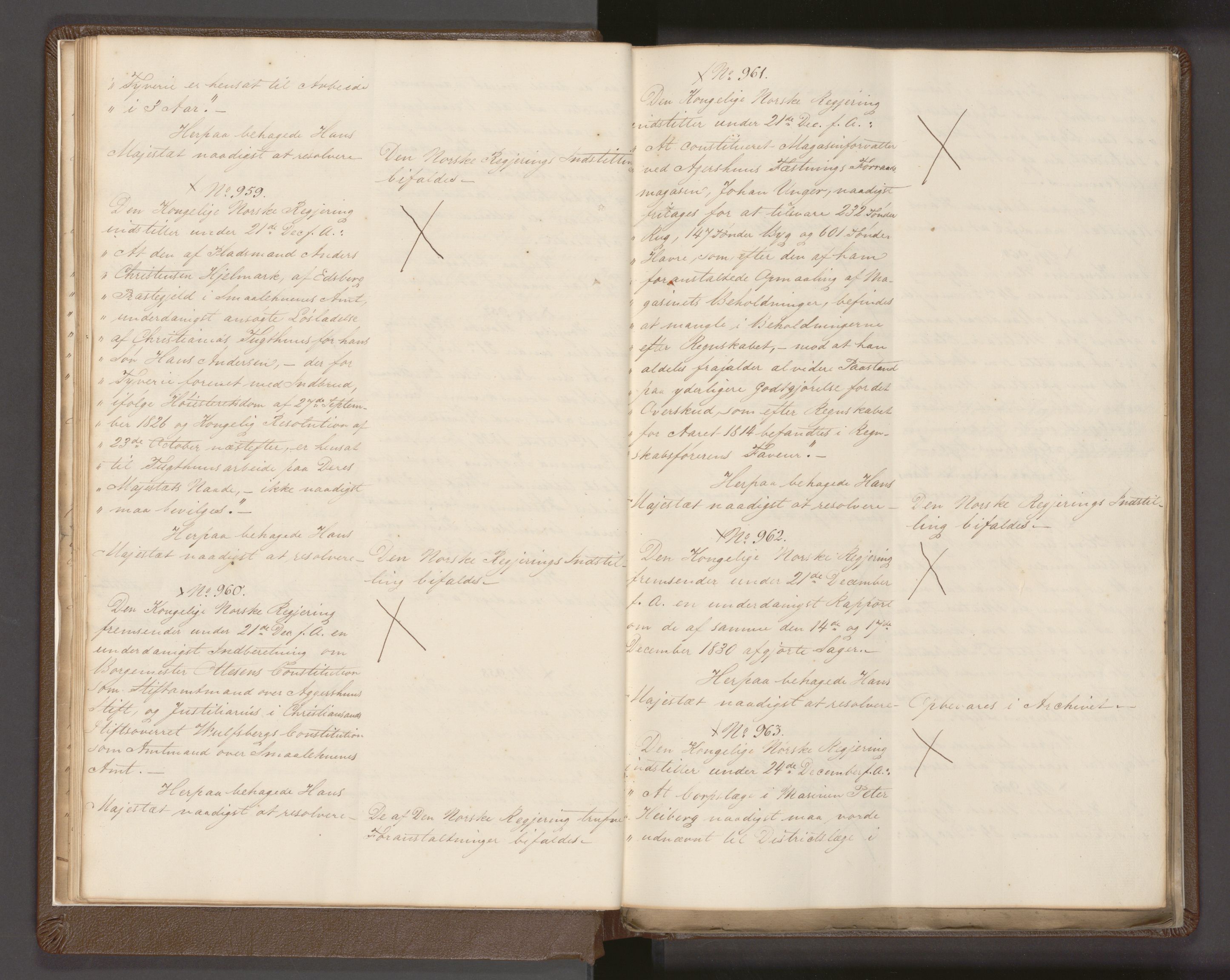 Statsrådssekretariatet, AV/RA-S-1001/A/Ab/L0032: Kgl. res. nr. 917-992 og 1-512, 1. halvår, 1831