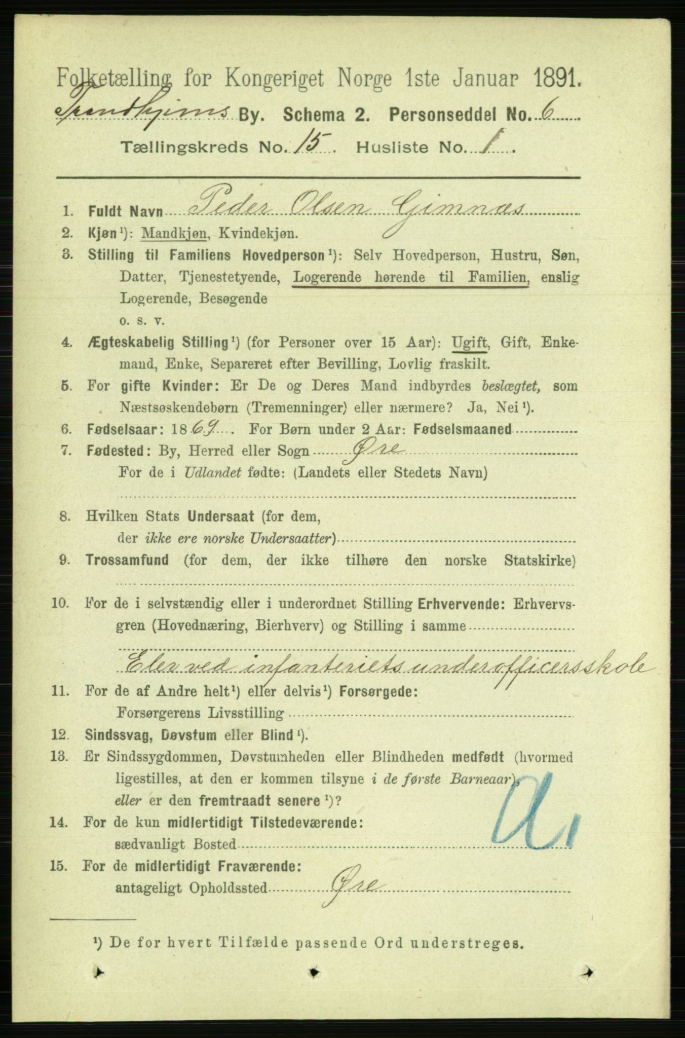 RA, 1891 census for 1601 Trondheim, 1891, p. 11577