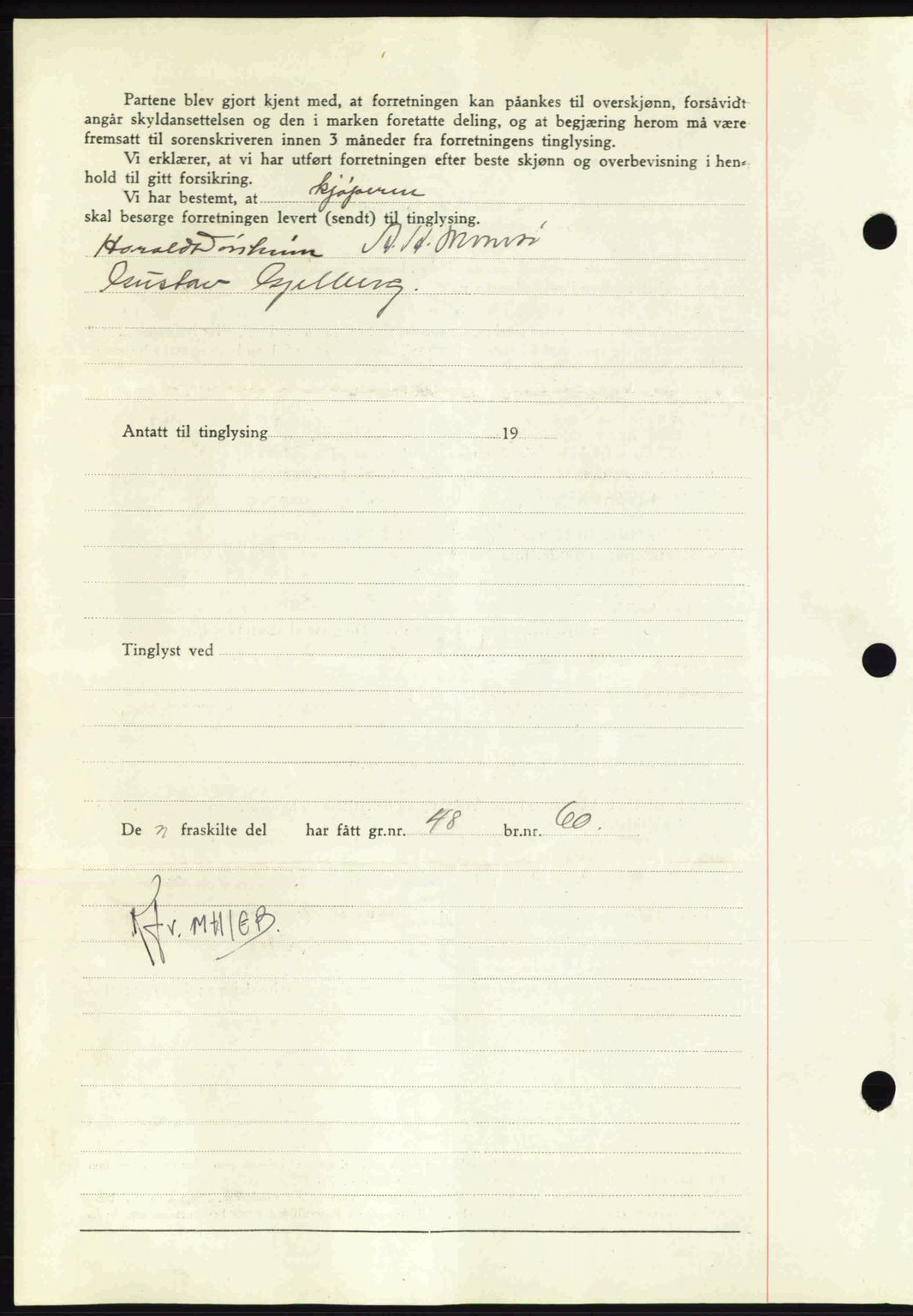 Nordmøre sorenskriveri, AV/SAT-A-4132/1/2/2Ca: Mortgage book no. A91, 1941-1942, Diary no: : 2026/1941