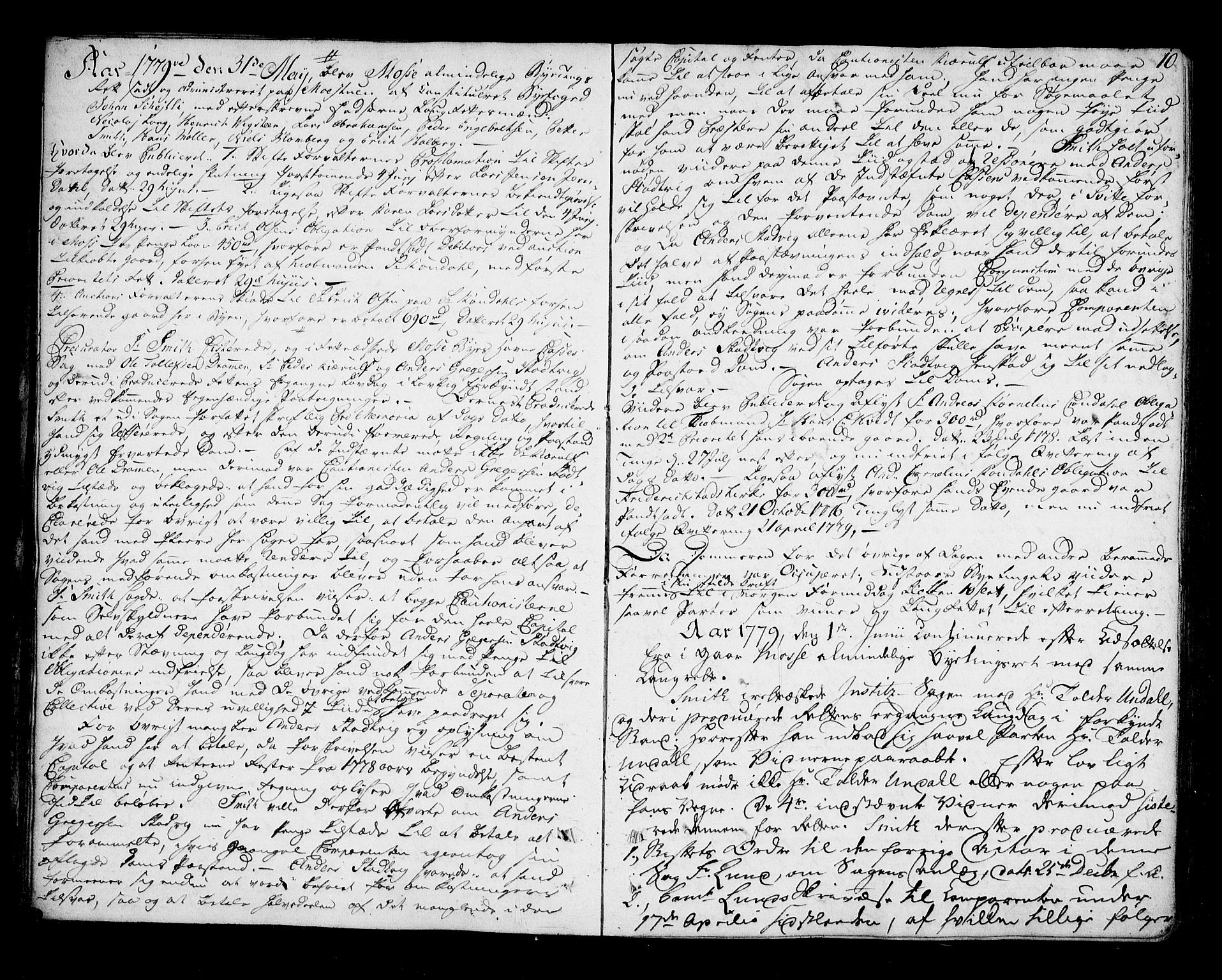 Moss byfogd, AV/SAO-A-10863/F/Fb/L0006: Tingbok, 1779-1787, p. 9b-10a